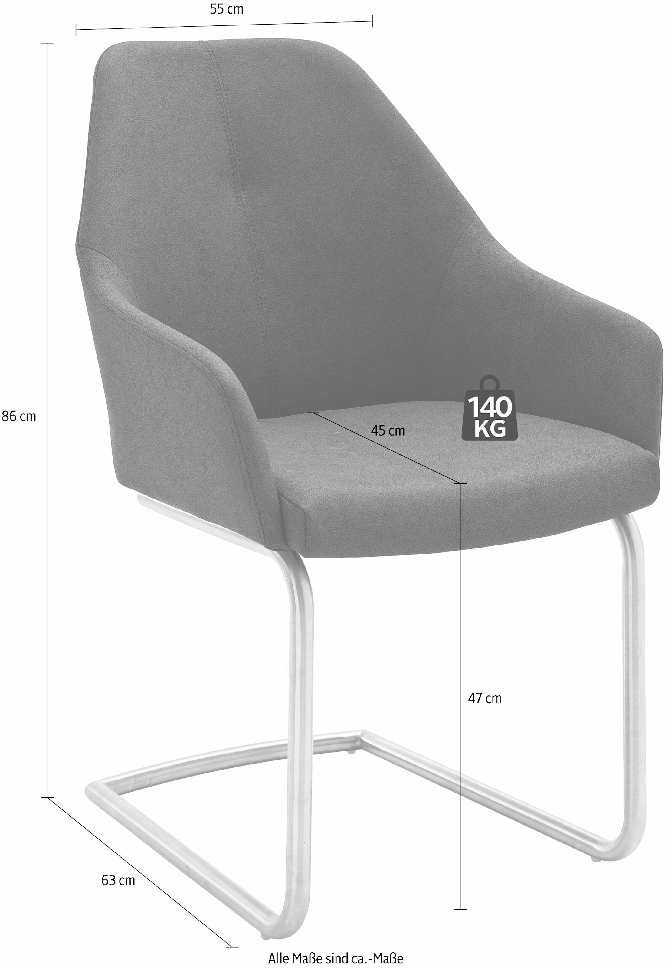 MCA furniture Freischwinger A«, max. 2 Kunstleder, maintenant St., kg belastbar 130 Stuhl »MADITA bis (Set)