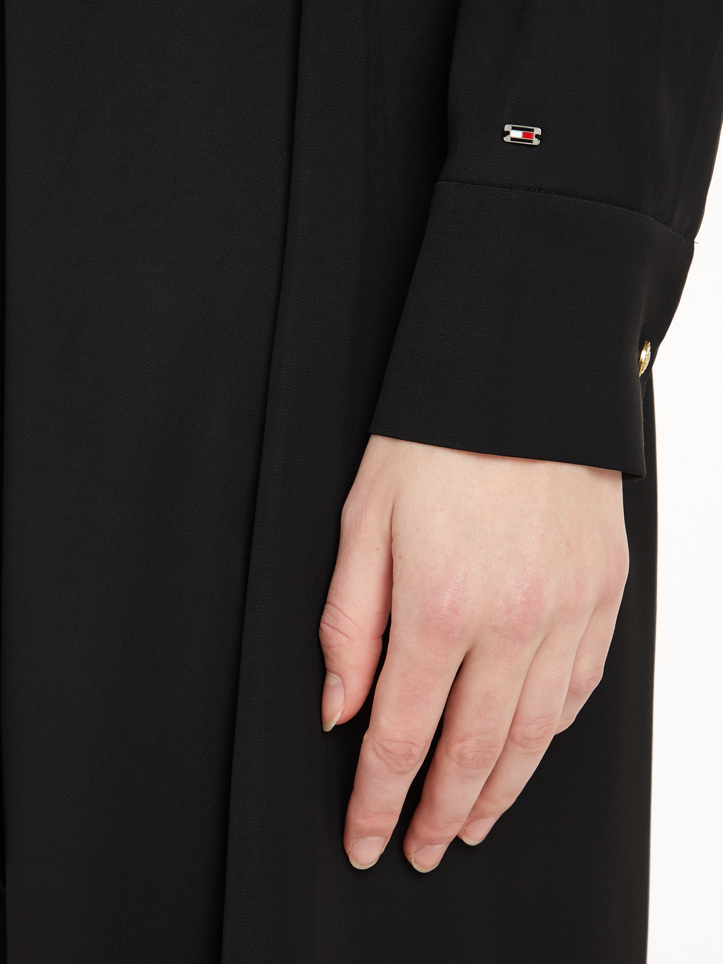 Tommy Hilfiger Hemdblusenkleid »FLUID VISCOSE SHIRT DRESS«, fliessende Viskose Qualität