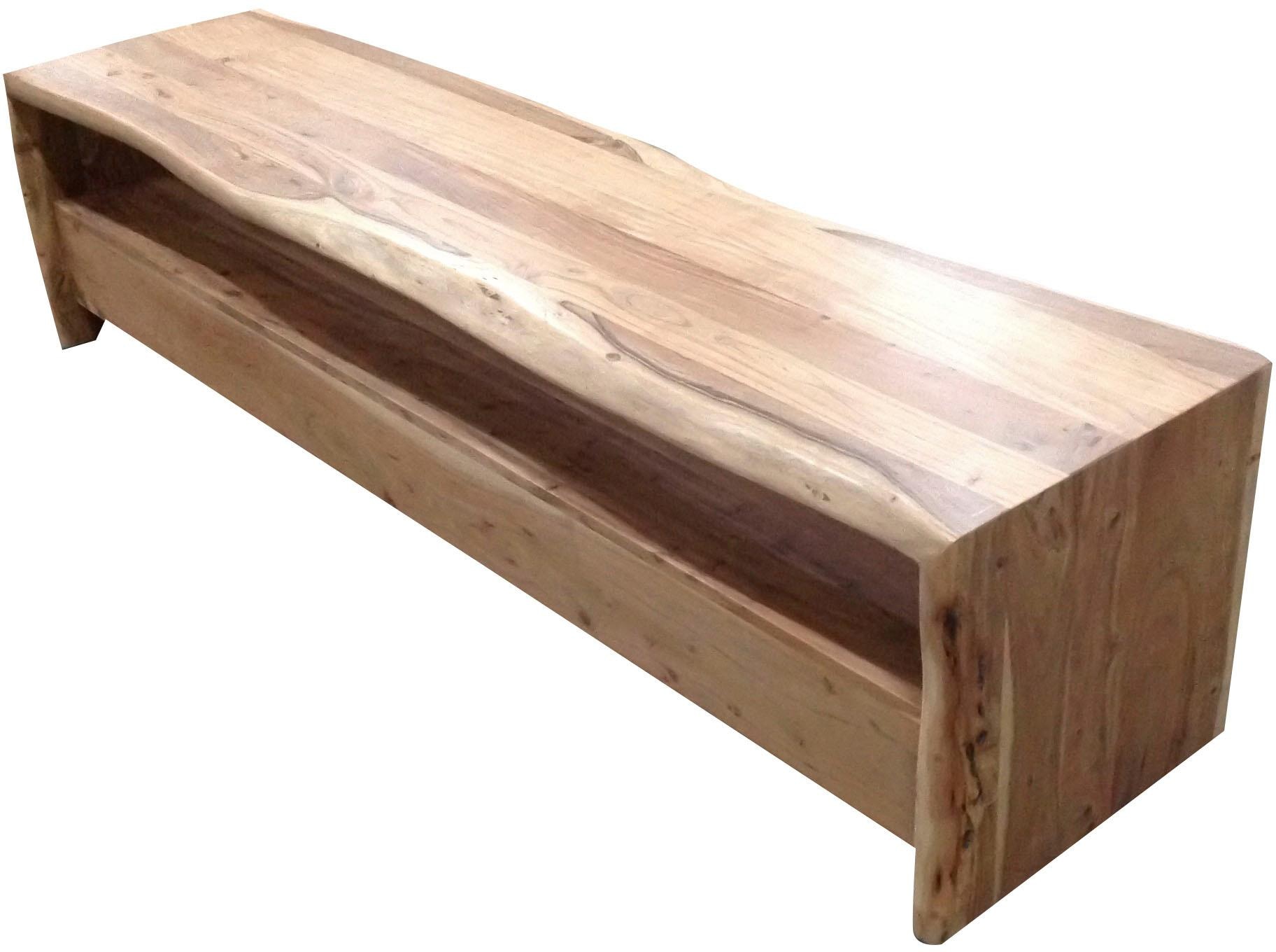 SIT Table basse »Massives TV‑Board aus Akazienholz mit natürlicher Baumkante« Commode avec bord naturel, largeur 190 cm