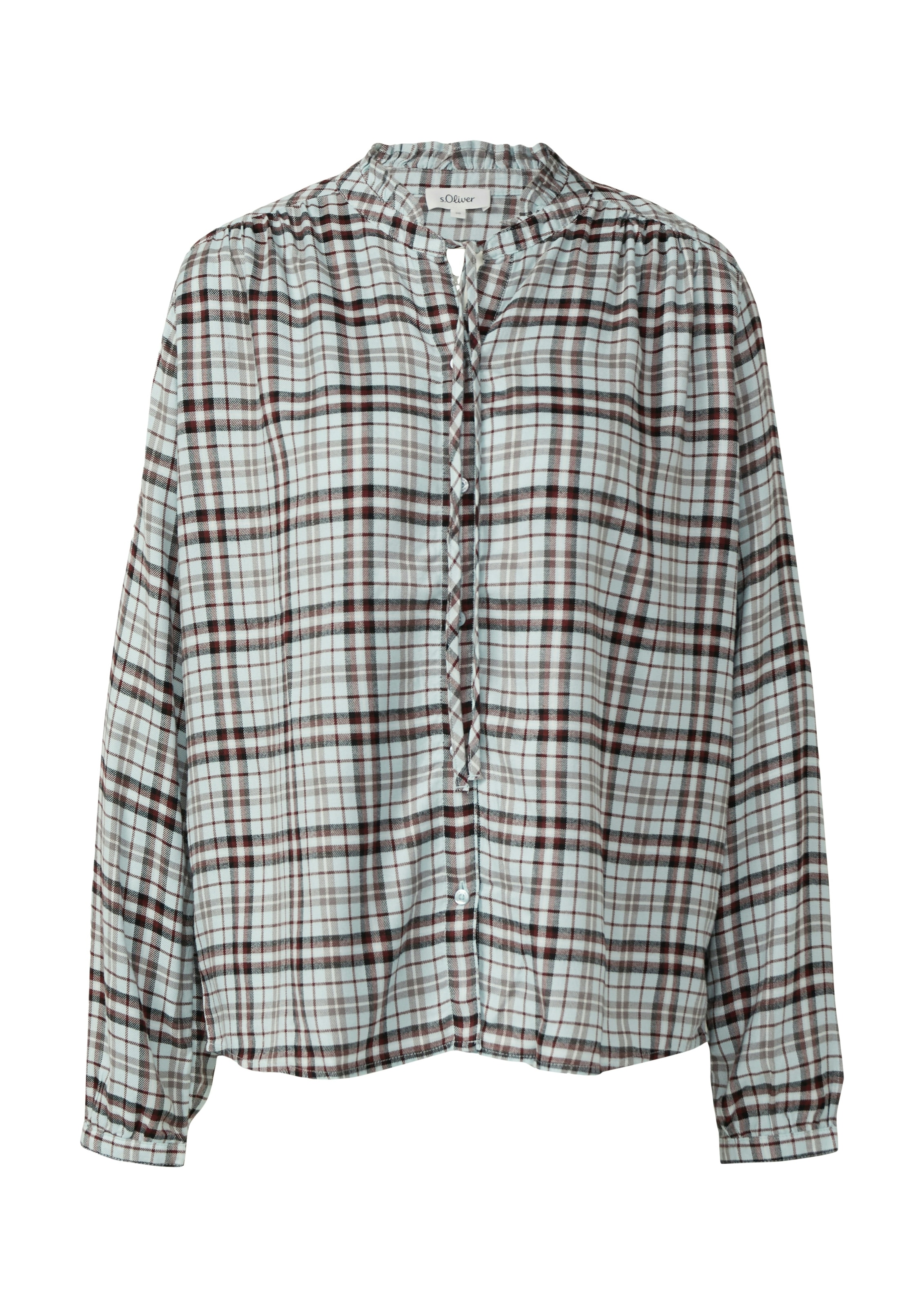s.Oliver Karobluse mit verspielten Details, Relaxed Fit