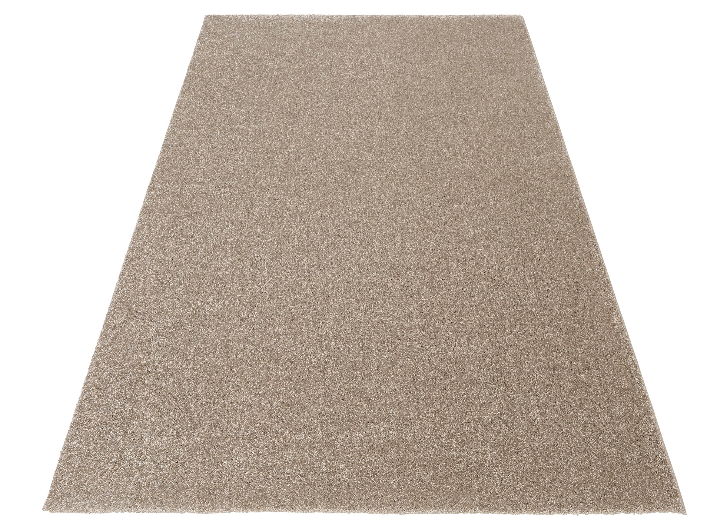 Home affaire Teppich »Tore«, rechteckig, Kurzflor, Frisee-Teppich,  besonders dichte Qualität, flach, einfarbig versandkostenfrei auf