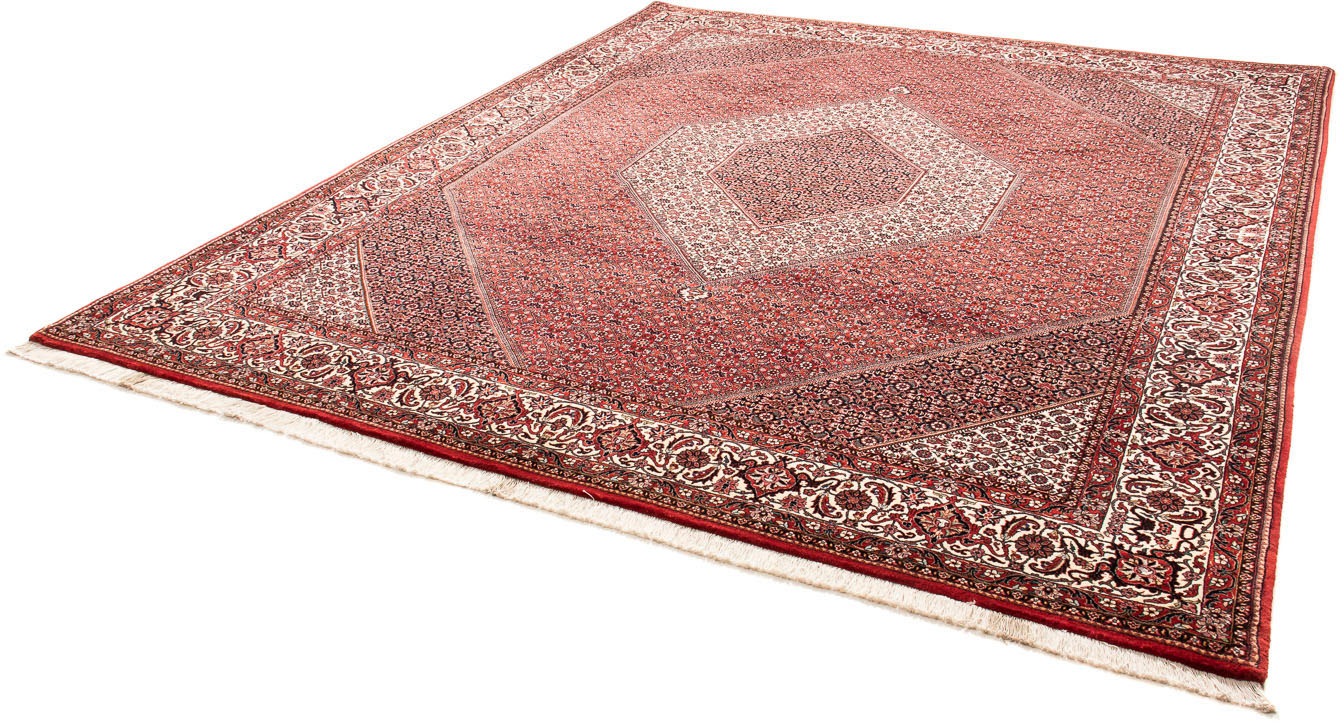 Image of morgenland Orientteppich »Perser - Bidjar - 312 x 256 cm - hellrot«, rechteckig, 15 mm Höhe, Wohnzimmer, Handgeknüpft, Einzelstück mit Zertifikat bei Ackermann Versand Schweiz