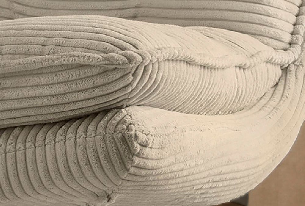 Jockenhöfer Gruppe Fauteuil de relaxation »Kasper, B: 76 cm, Sitzhöhe: 47 cm« Ensemble : avec tabouret, fonction pivotante à 360°, velours côtelé