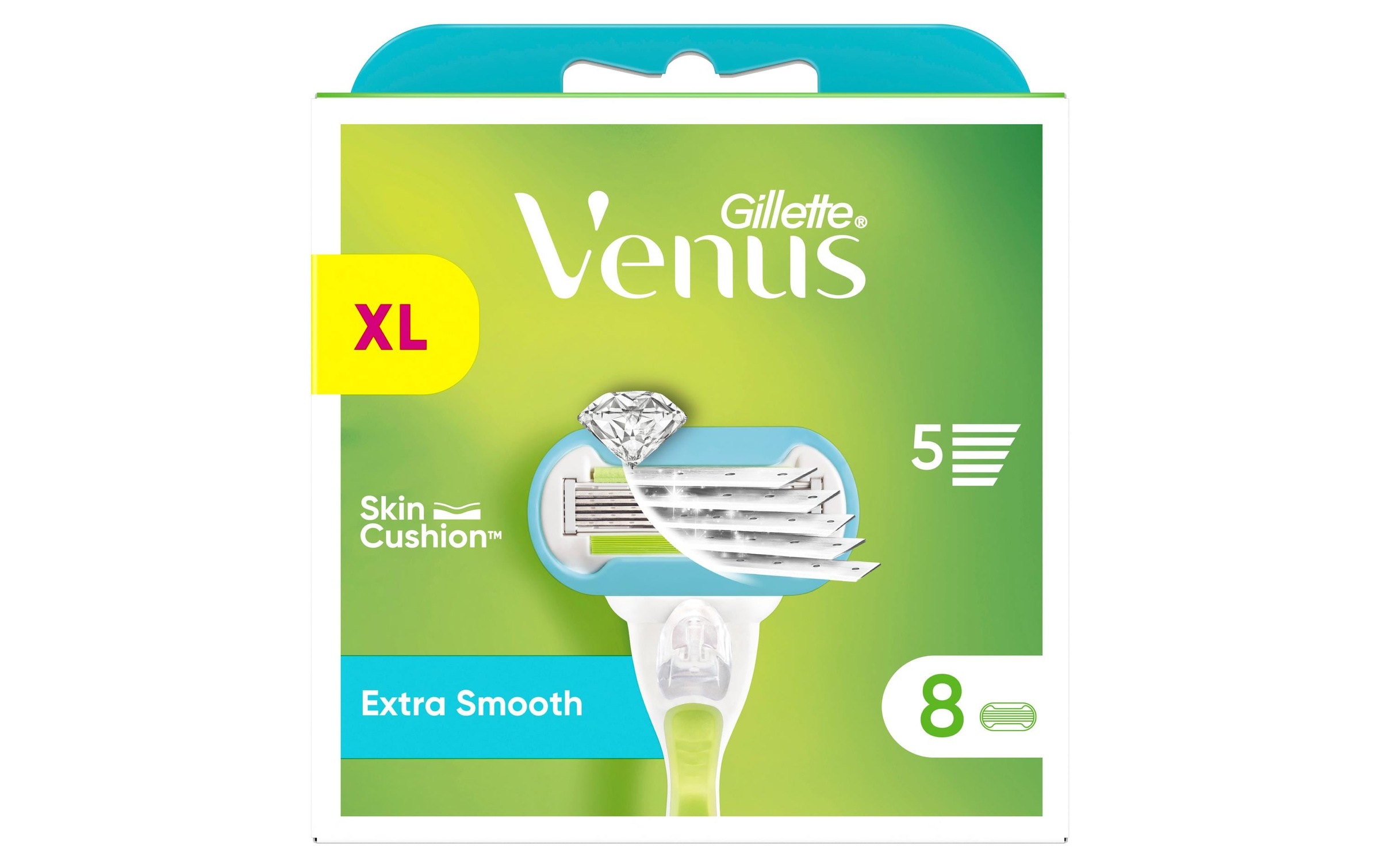 Gillette Venus Rasierklingen »Rasierklingen Extra Smooth 8 Stück«, (8 tlg.)