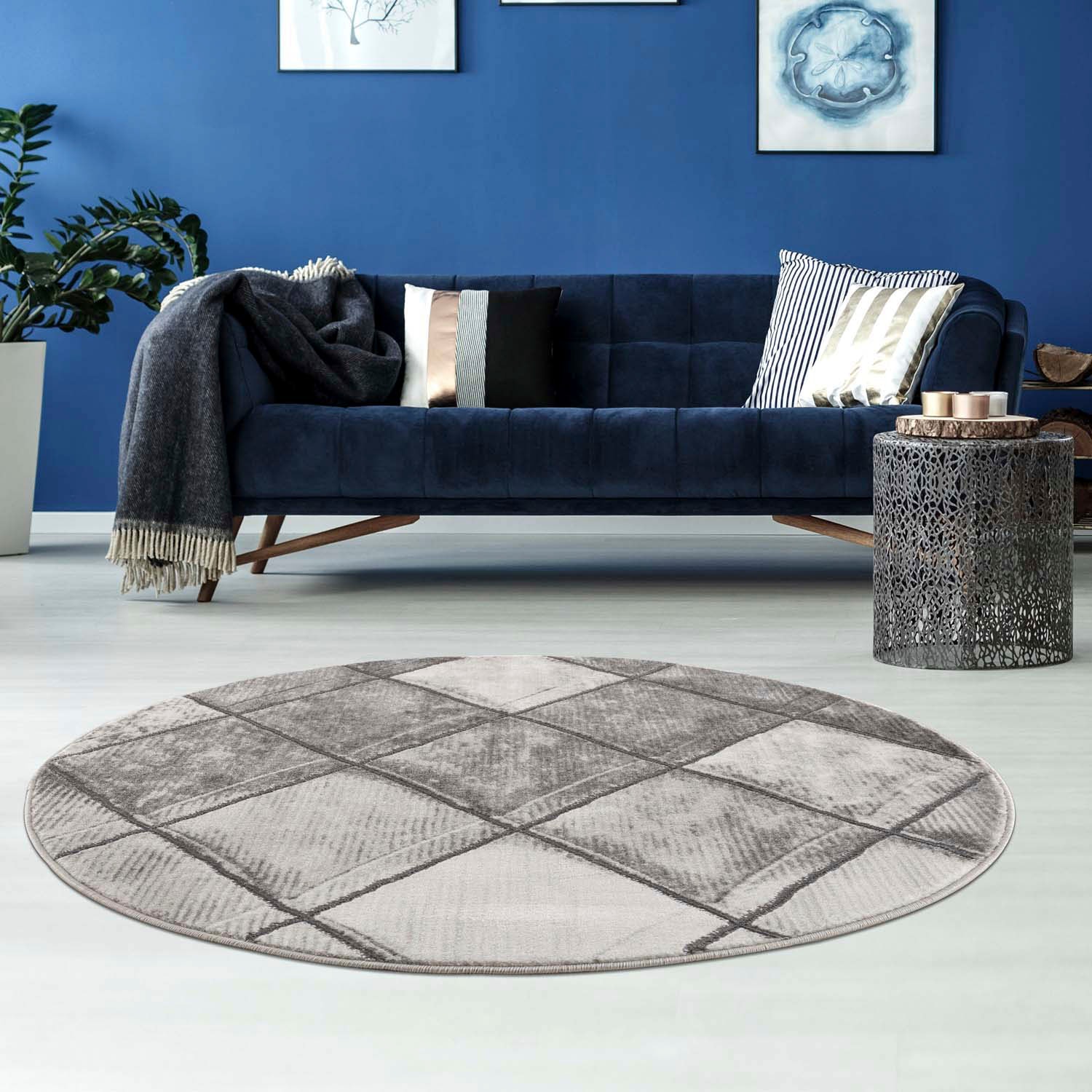 Image of Carpet City Teppich "Noa 9313" rund 11 mm Höhe Kurzflor, Modern, Weicher For, Pflegeleicht