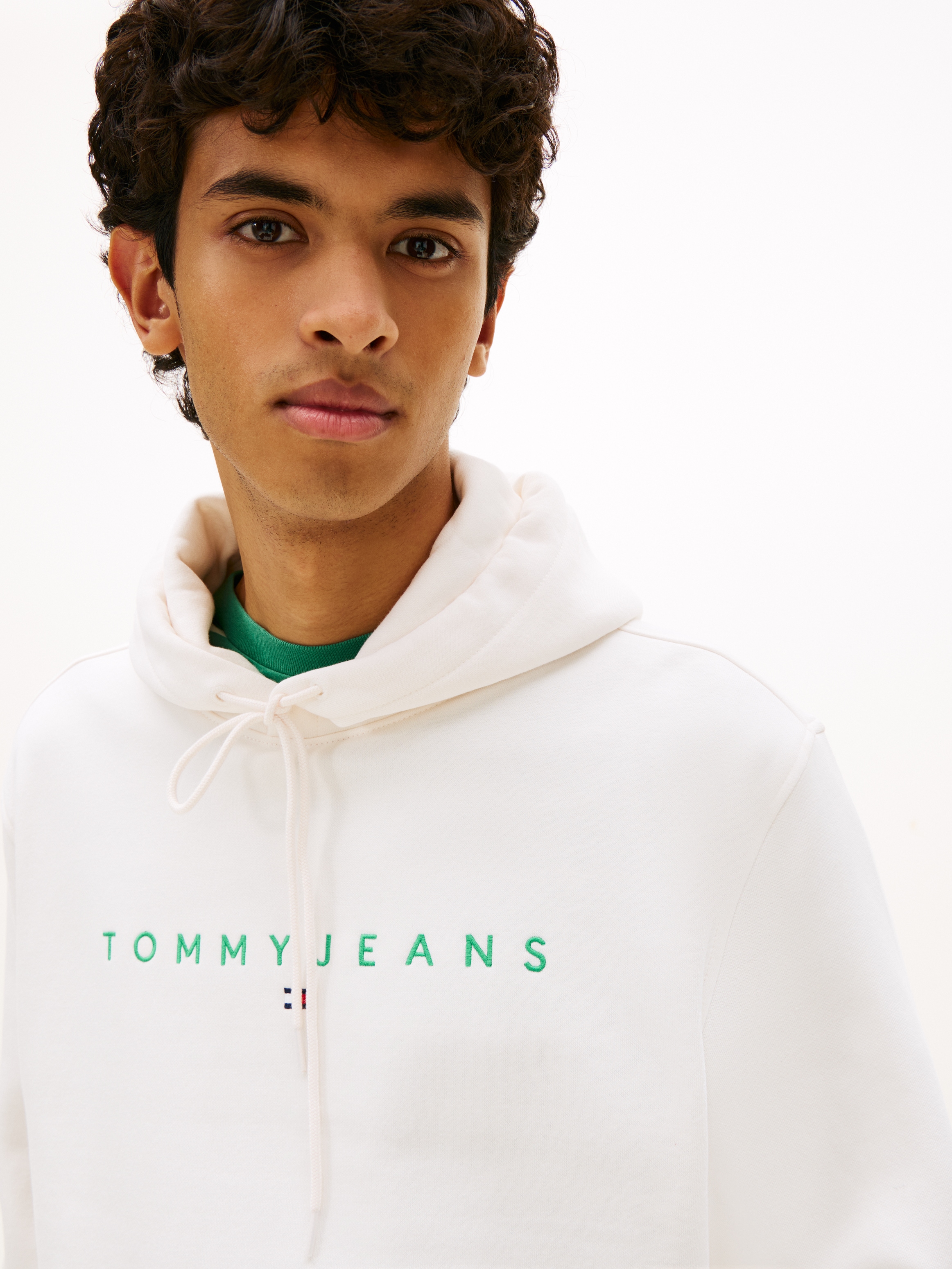 Tommy Jeans Hoodie »TJM REGULAR LINEAR LOGO HOODIE EXT«, mit Logo-Stickerei
