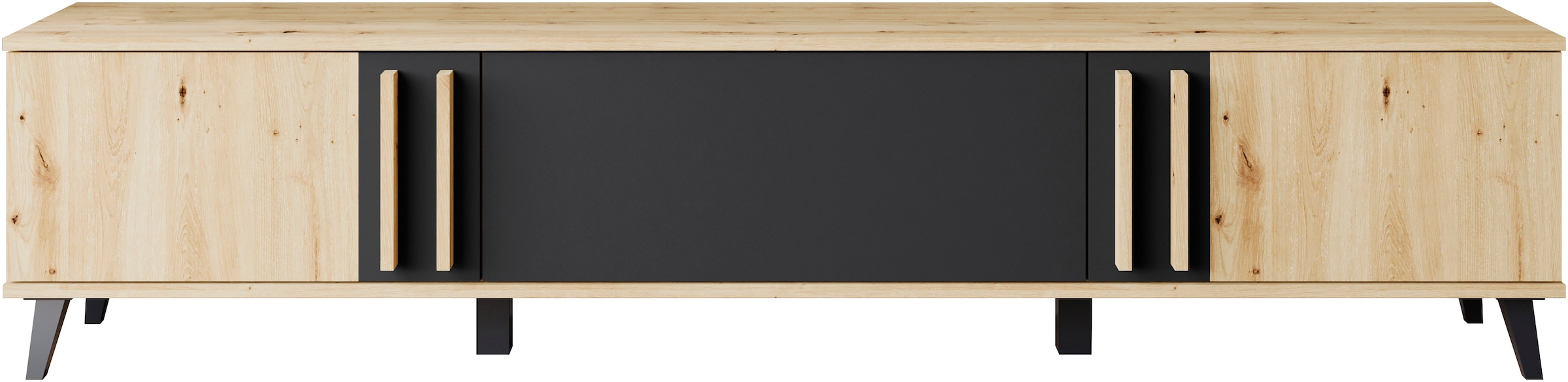 Home affaire Table basse »Helsinki, TV-Kommode Breite 180cm« 1 cuis tlg. design moderne, 3 portes pliantes