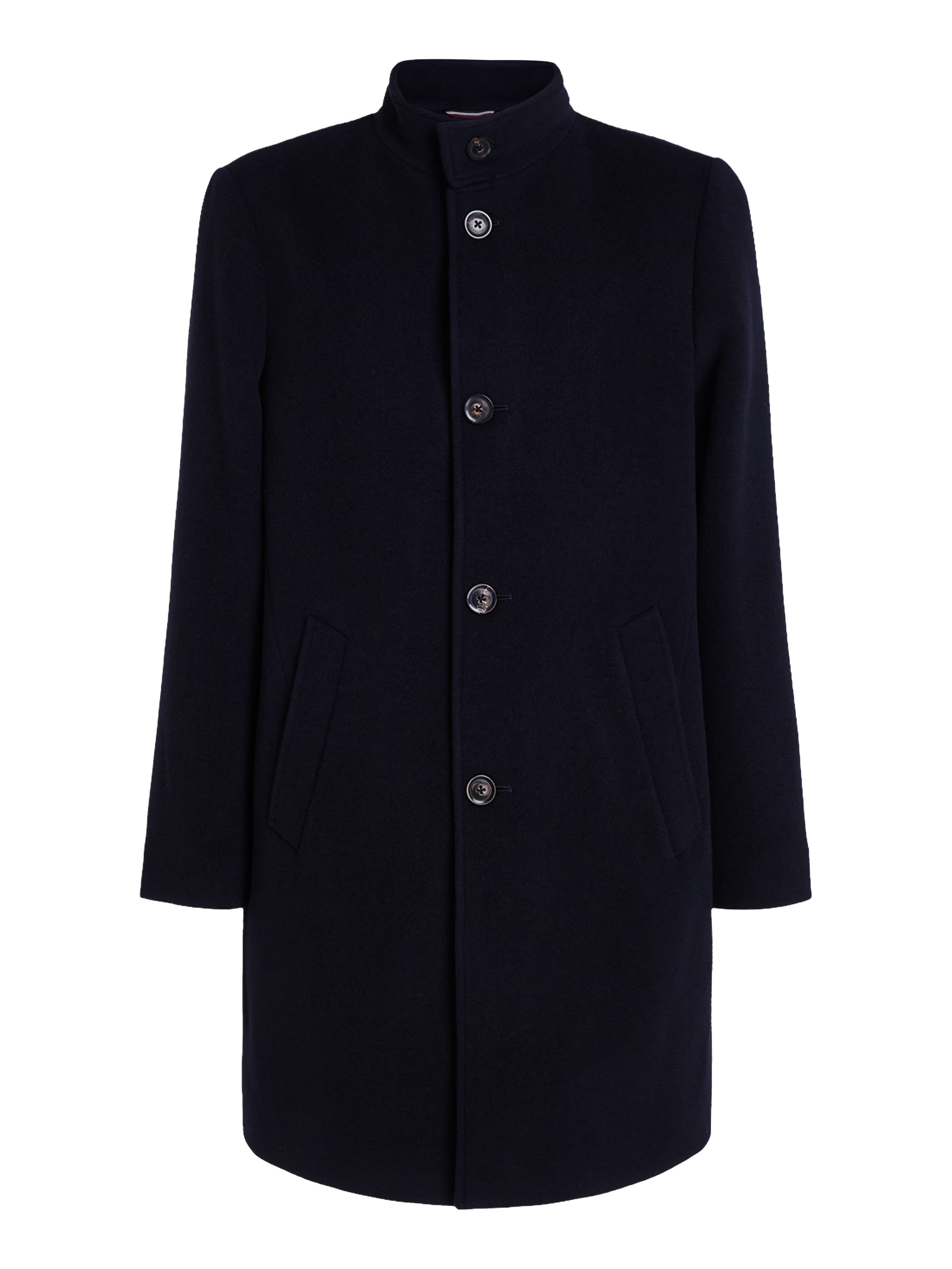 Tommy Hilfiger Wollmantel »DC STAND COLLAR WOOL MIX COAT«