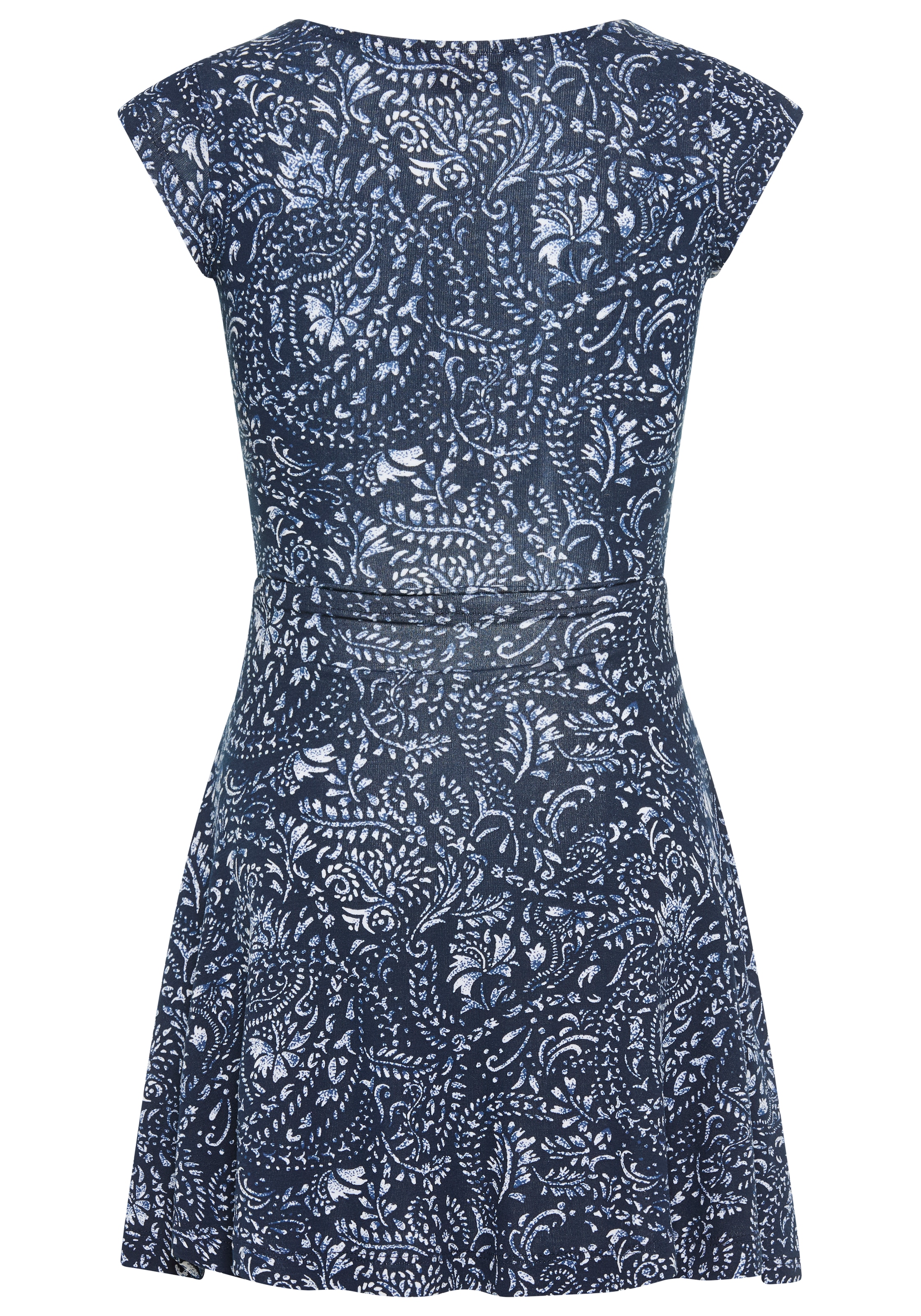 KIDSWORLD Robe en jersey »Viskose-Kleid mit Paisley Allover« Sans poches Viskosekleid für Mädchen, mit modischem Druck, bequeme Passform