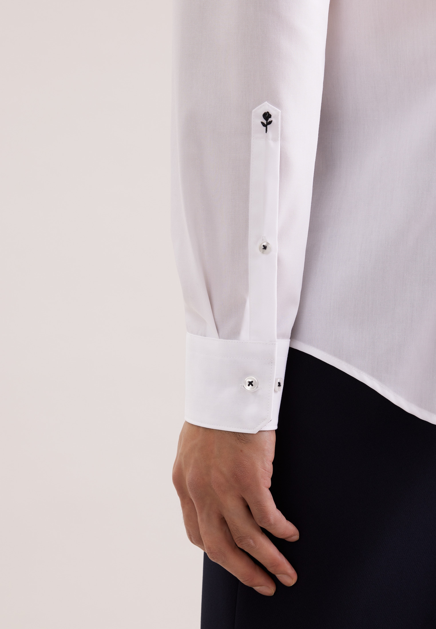 seidensticker Businesshemd »Schwarze Rose« Slim 1/1 Kentkragen Uni