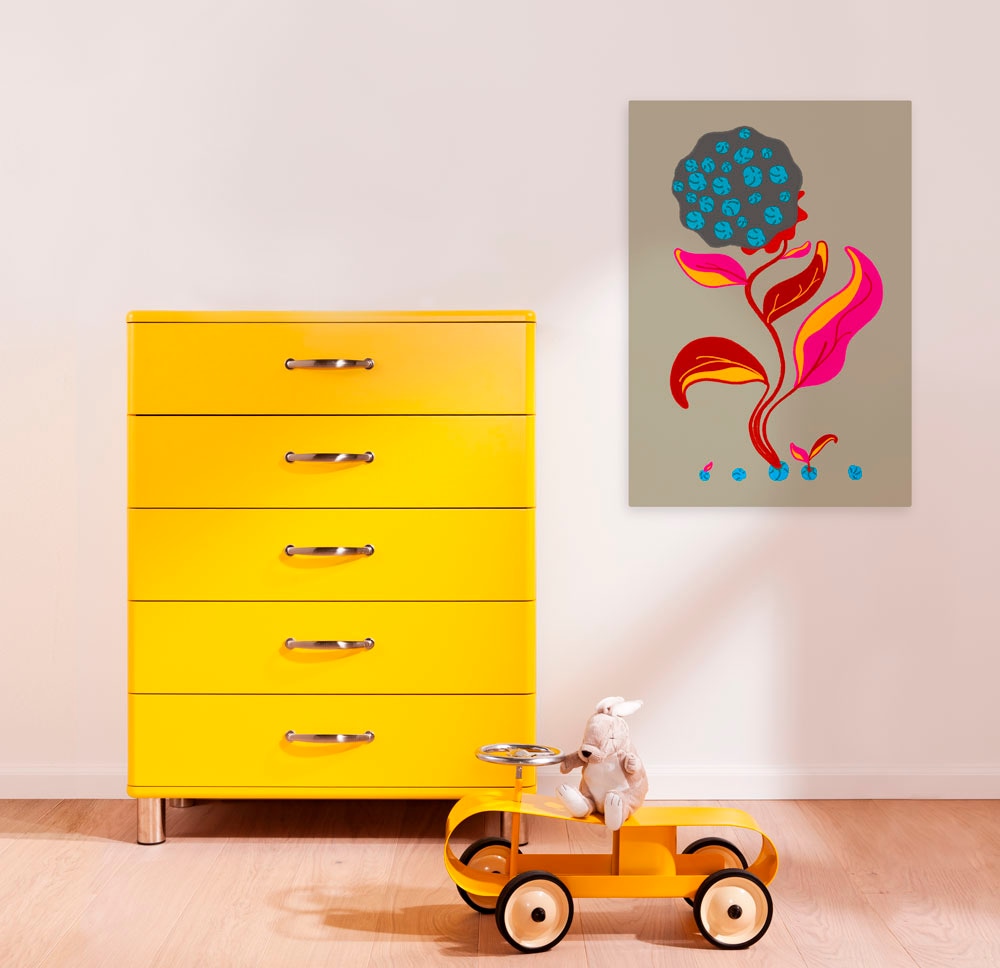 Image of Komar Leinwandbild "Volcano Seeds - Grösse 40 x 60 cm" Natur 1 Stk. tlg. Keilrahmenbild mi Echtholzrahmen