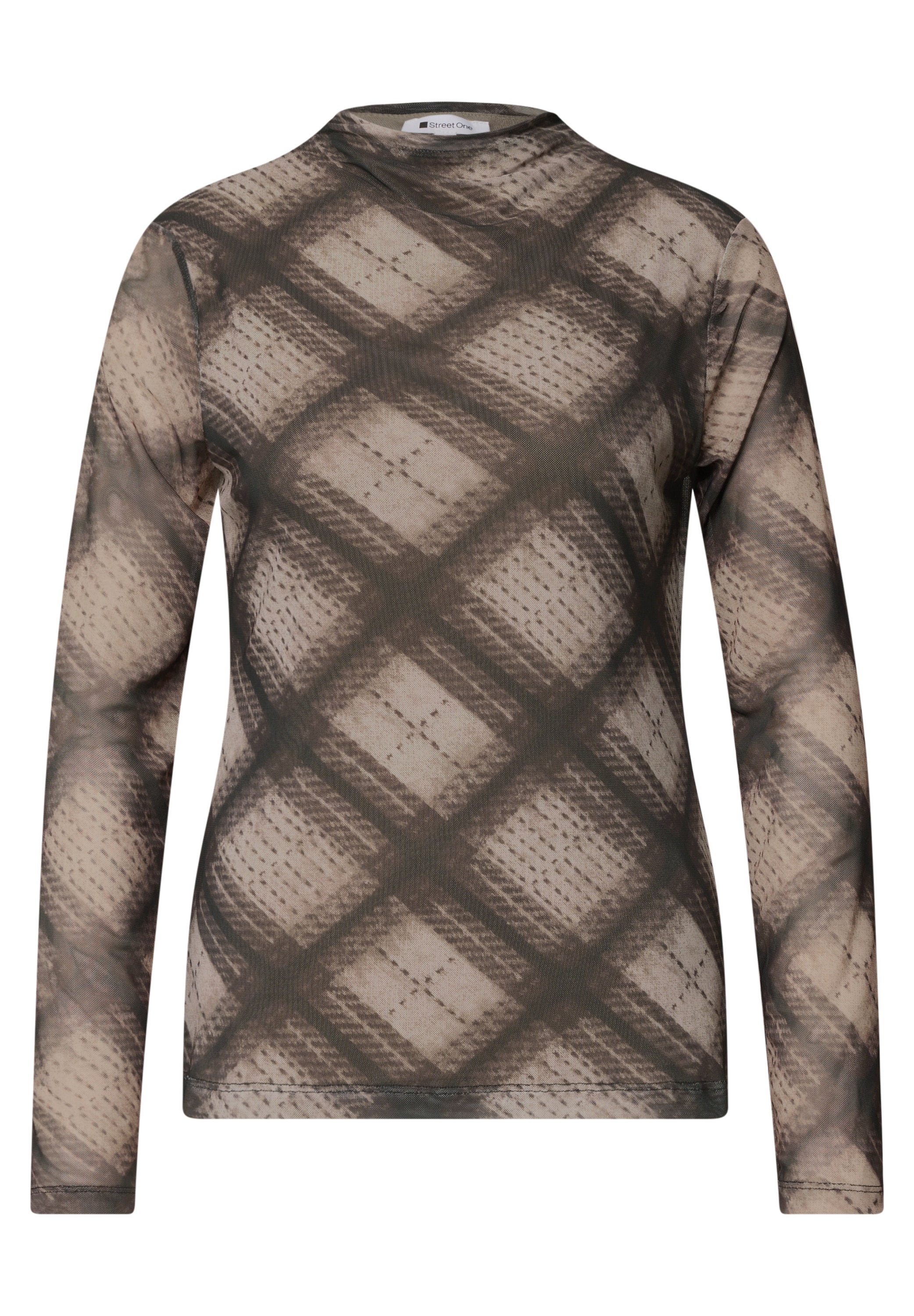 STREET ONE T-shirt à manches longues leichte Mesh-Qualität, Elasthananteil