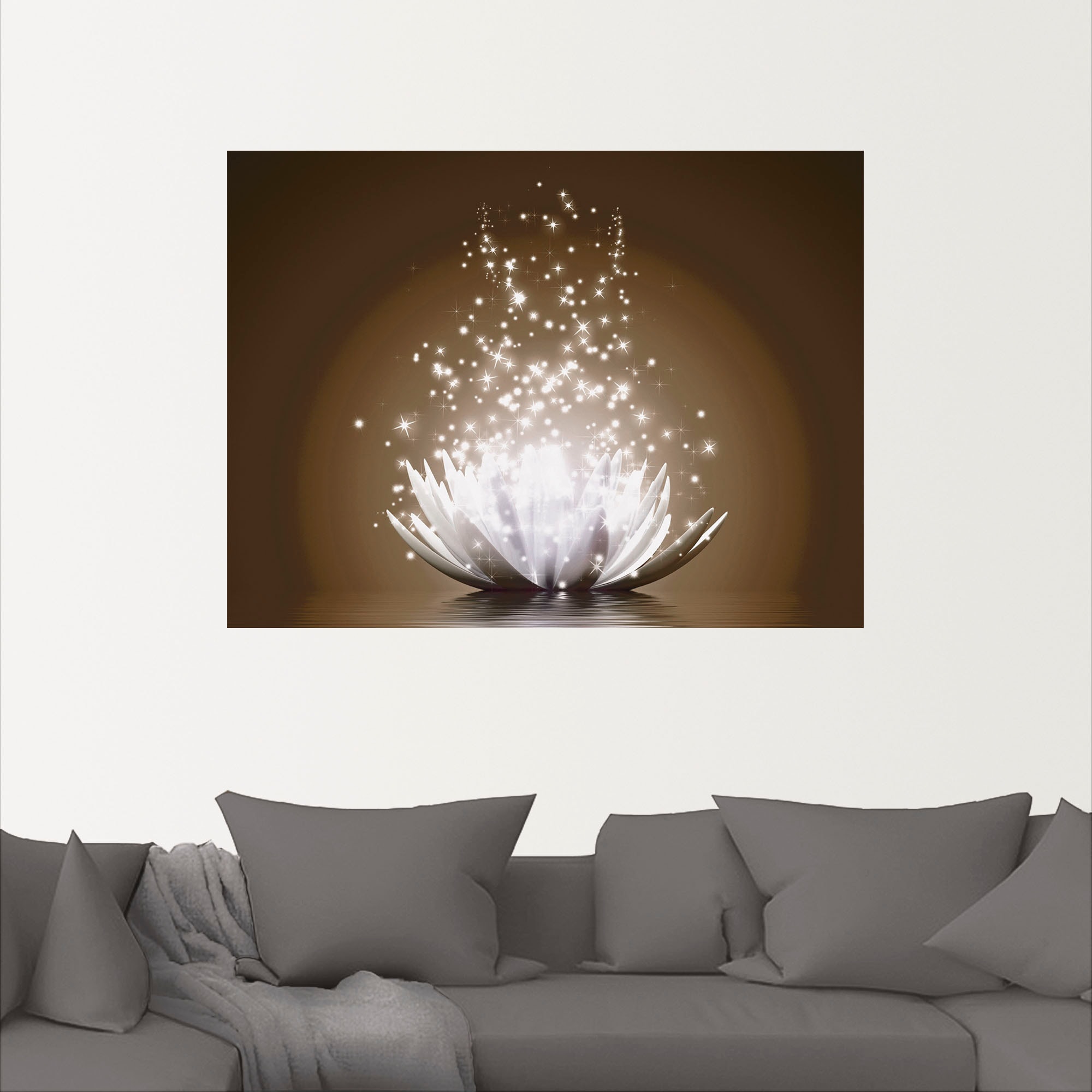 Artland Wandbild »Magie der Lotus-Blume«, Blumen, (1 St.), als Leinwandbild, Poster, Wandaufkleber in verschied. Grössen