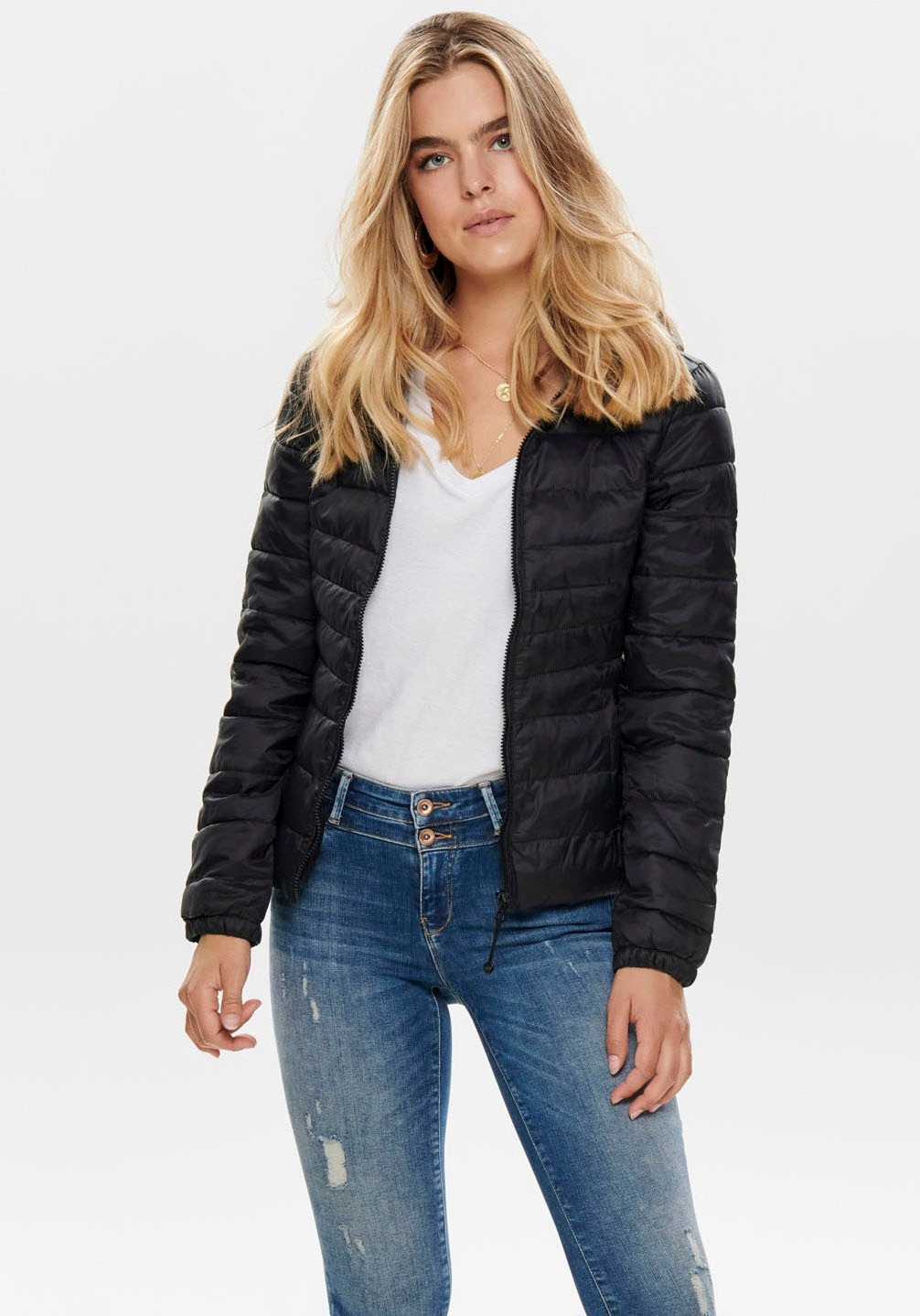 Image of ONLY Steppjacke "ONLTAHOE HOOD JACKET OTW NOOS" mit Kapuze