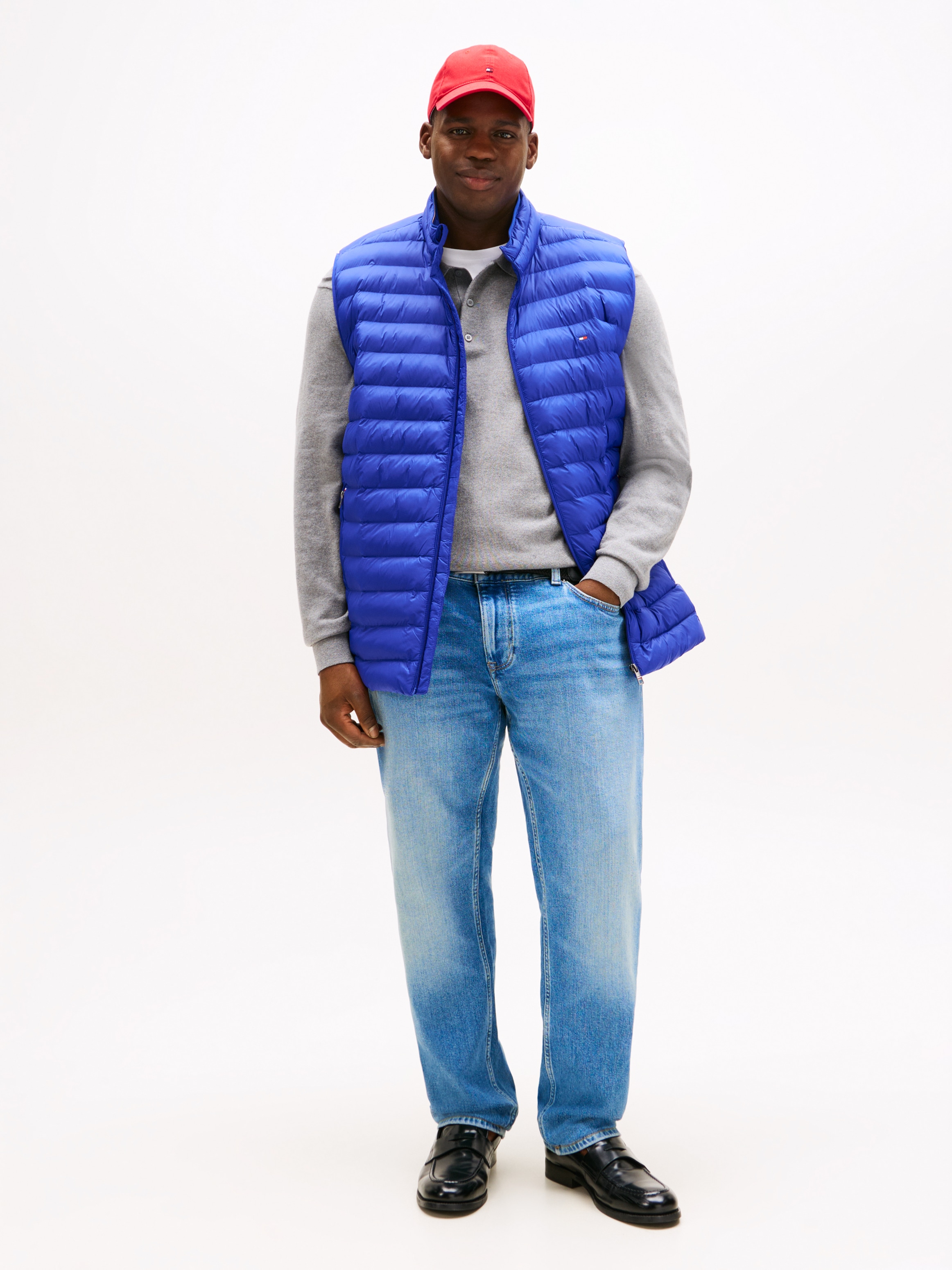 Tommy Hilfiger Big & Tall Steppweste »BT-PACKABLE RECYCLED VEST-B«, in Grossen Grössen, Logostickerei