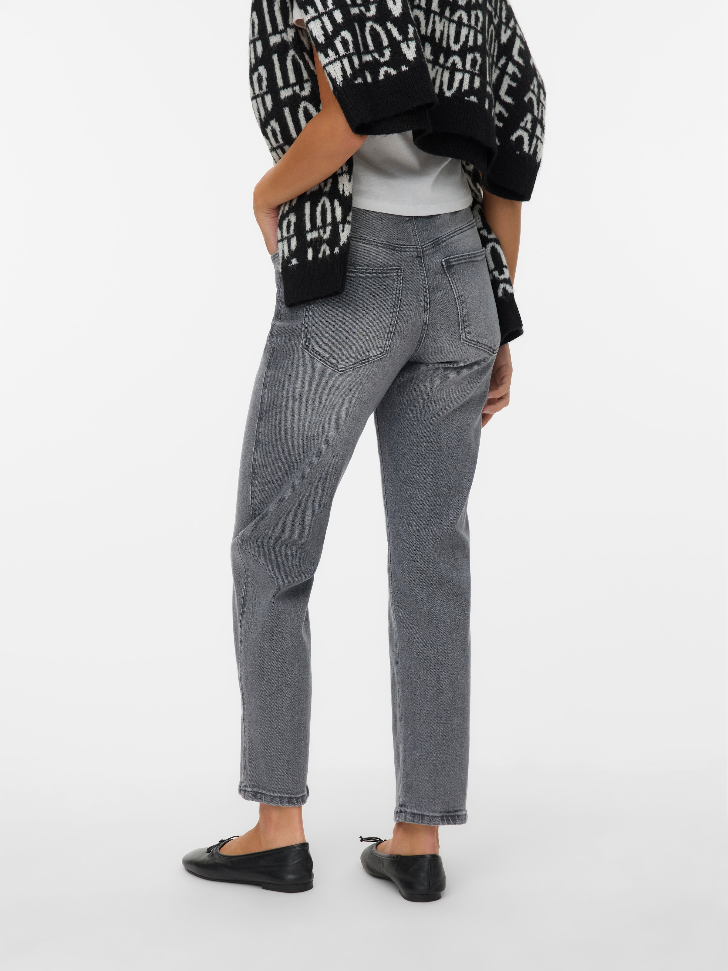 Vero Moda Straight-Jeans »VMAMARA MR SLIM STRAIGHT ANK VI2112 NOOS«