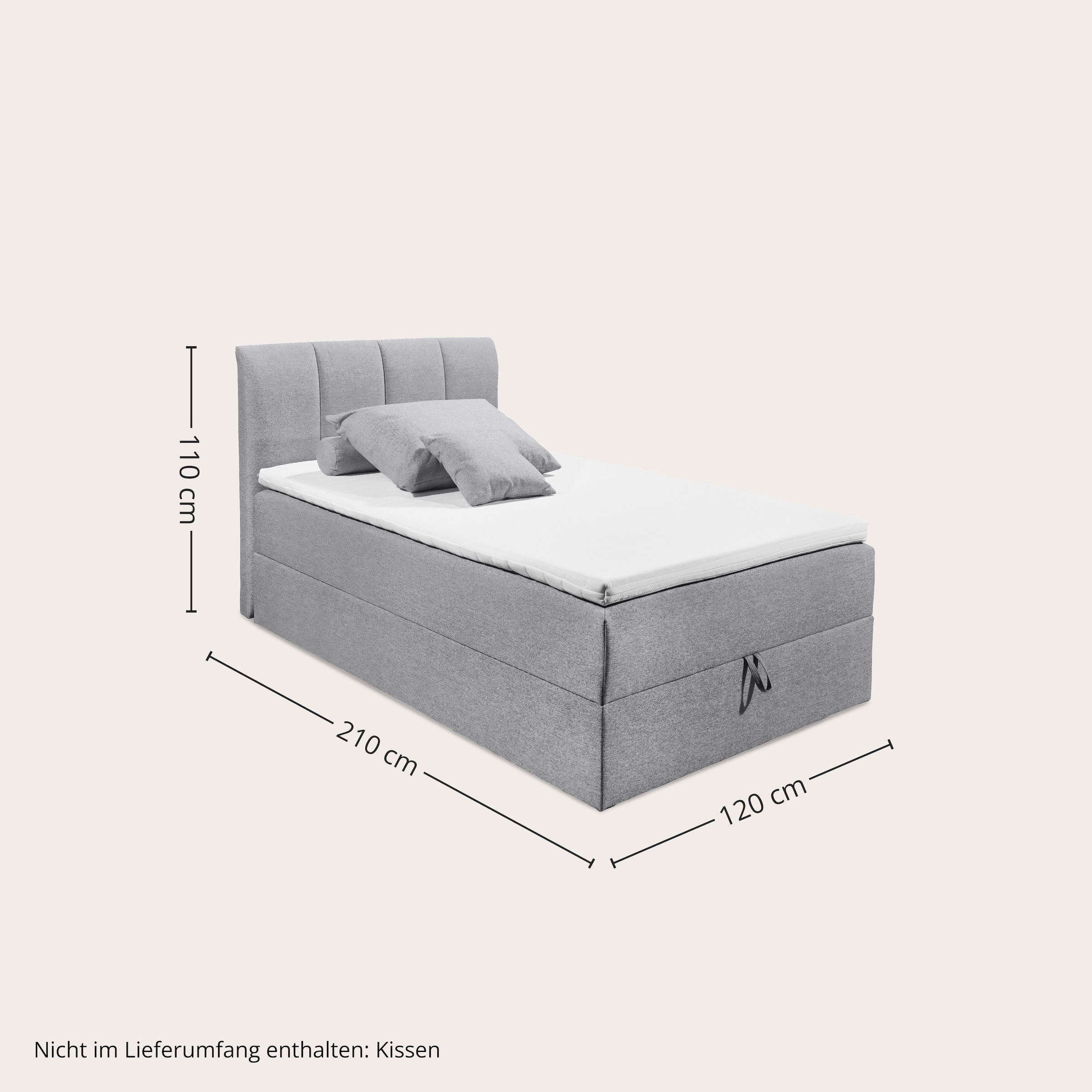 ED EXCITING DESIGN Boxbett »"Granada" OTTOs Choice, Topseller inkl. Bettkasten und Topper« erhältlich in den Grössen 120x200cm & 180x200cm