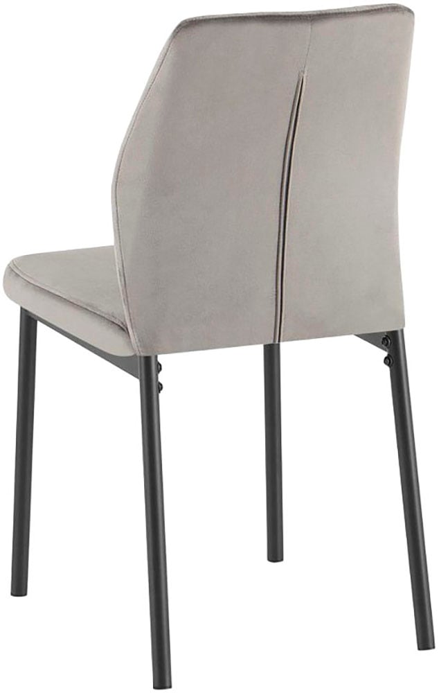 GOODproduct Ensemble de salle à manger »Nora, Set, 5-tlg« Ensemble, 5 tlg. avec 4 chaises confortables, table à manger en pierre frittée aspect céramique