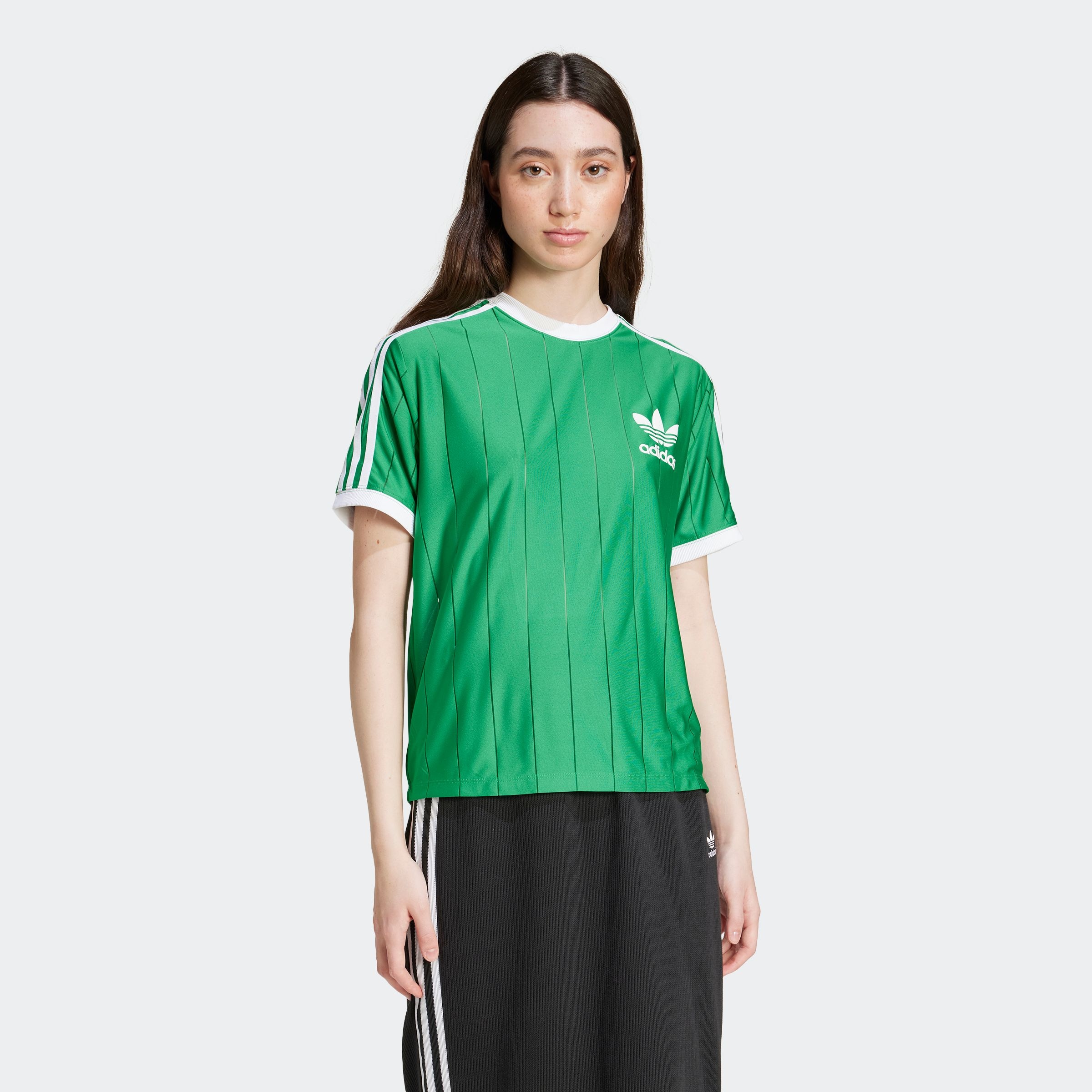 Image of adidas Originals T-Shirt "ADICOLOR 3-STREIFEN PINSTRIPE"