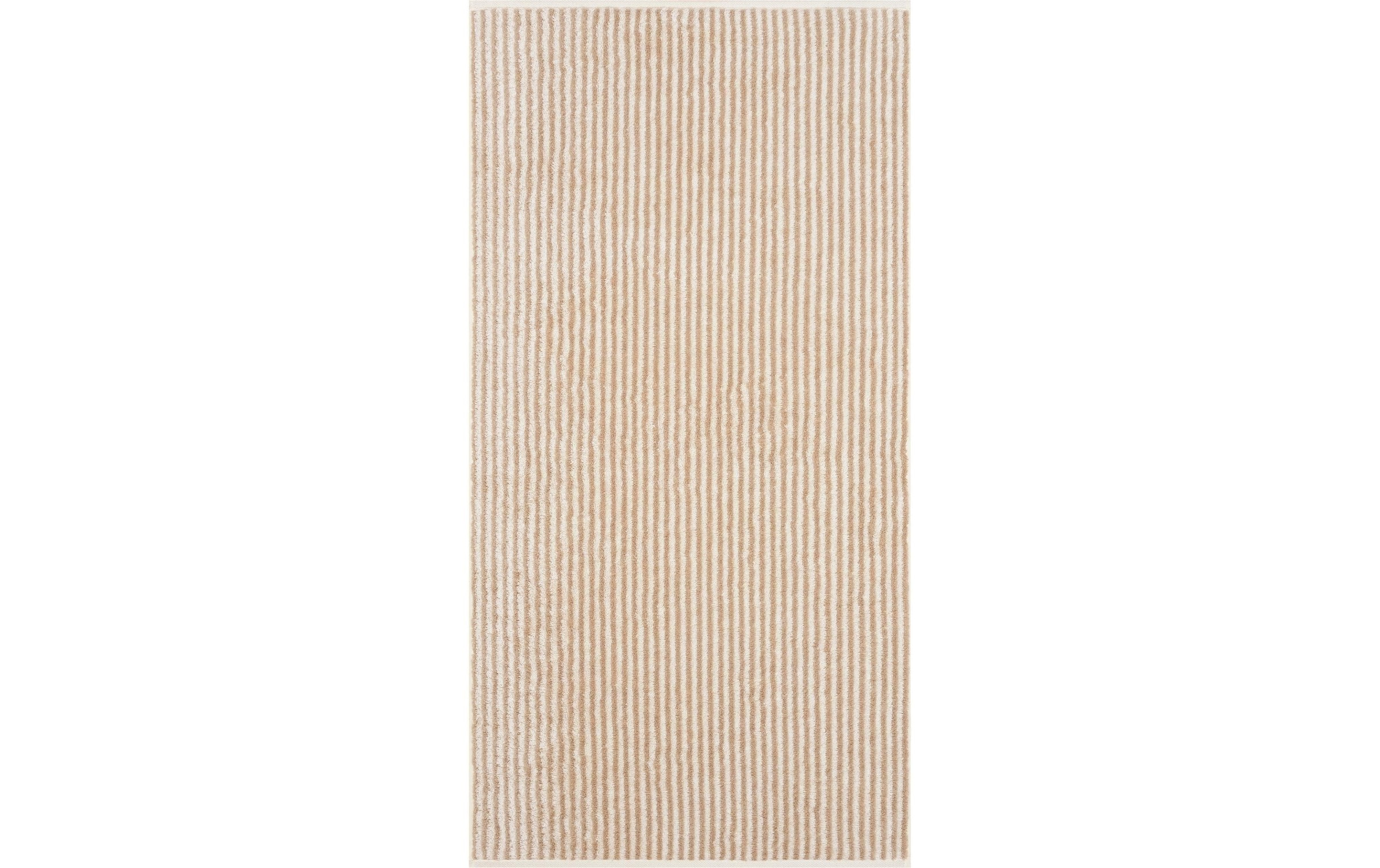 Image of Cawö Duschtuch "Two-Tone Stripe 80 x 150 cm" Hochwertiges Badezimmertuch