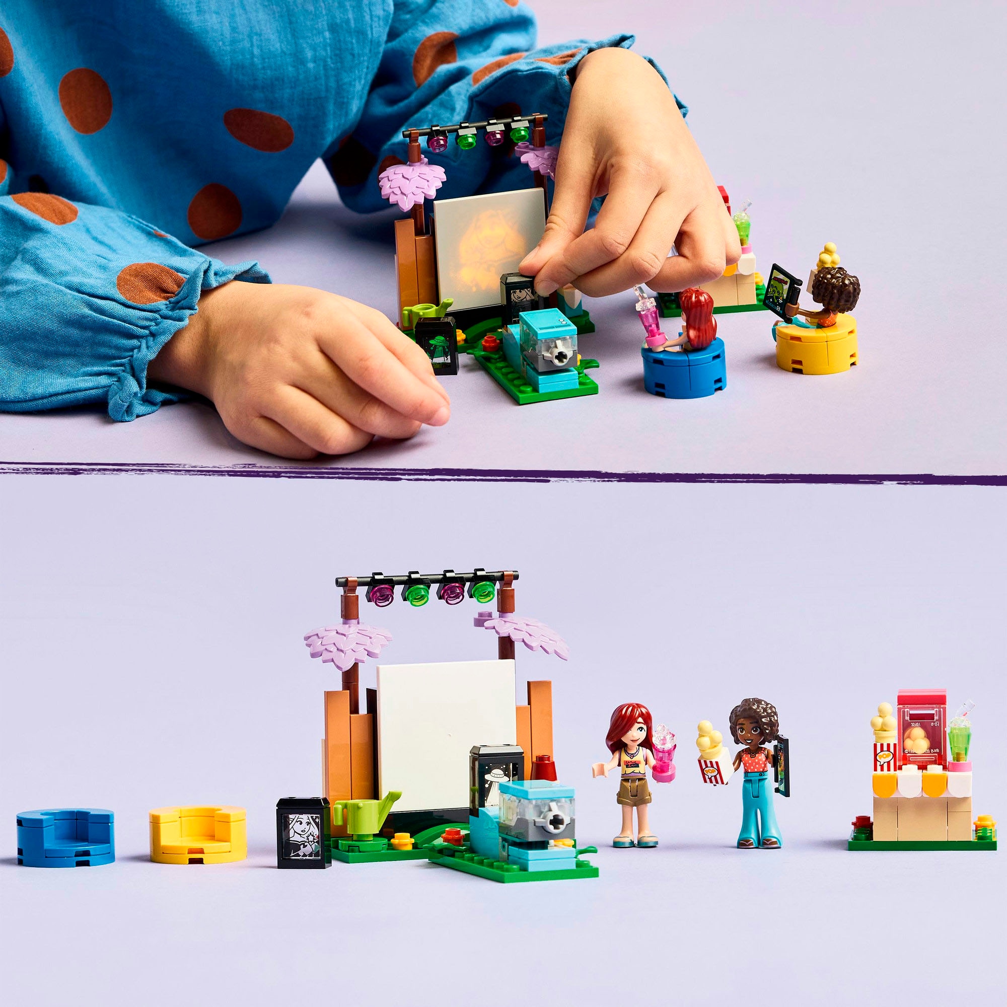 LEGO® Konstruktionsspielsteine »Filmabend mit Freunden (42642), LEGO Friends« Made in Europe