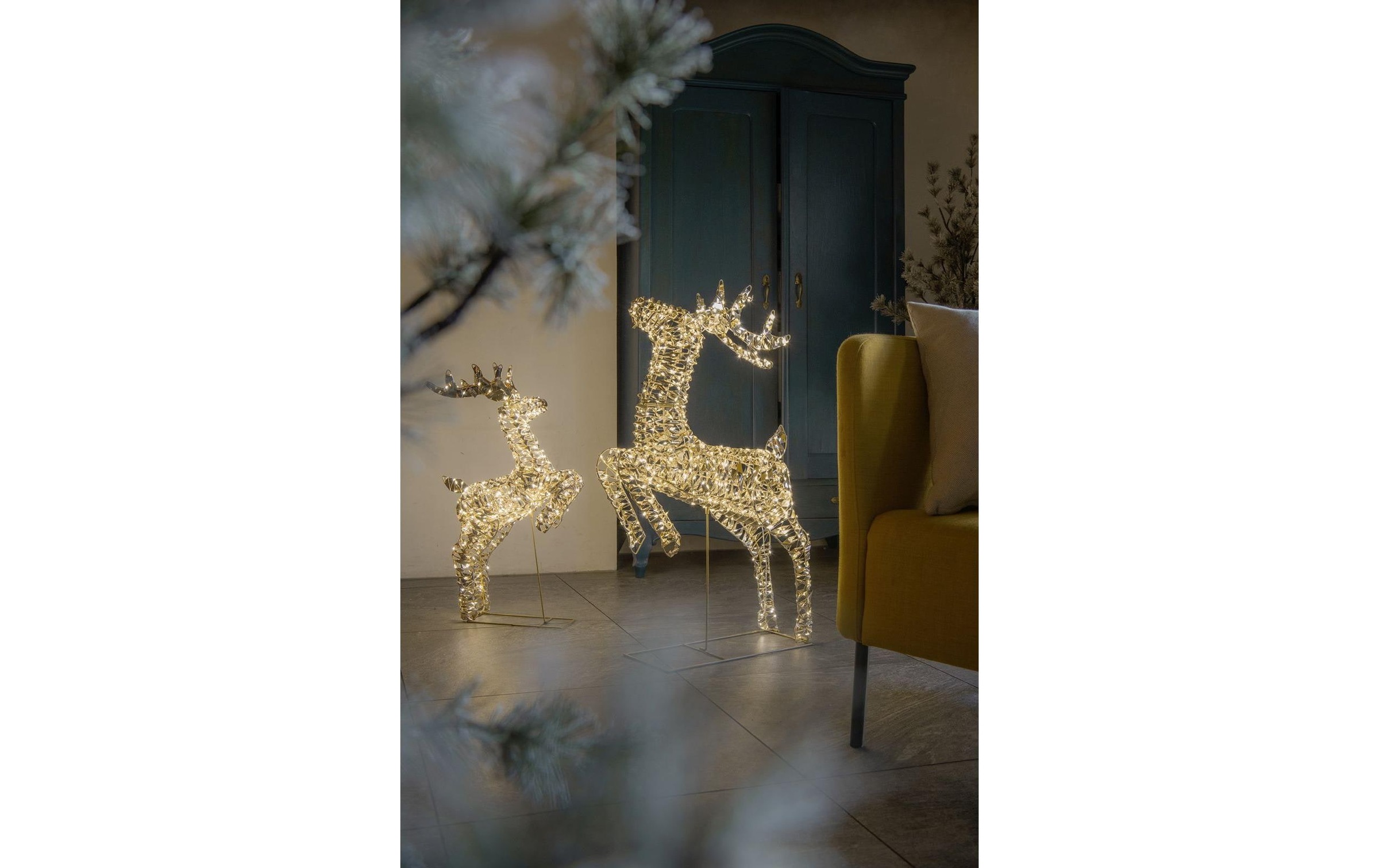 STT LED Dekofigur »Glamour reindeer« Warmweiss