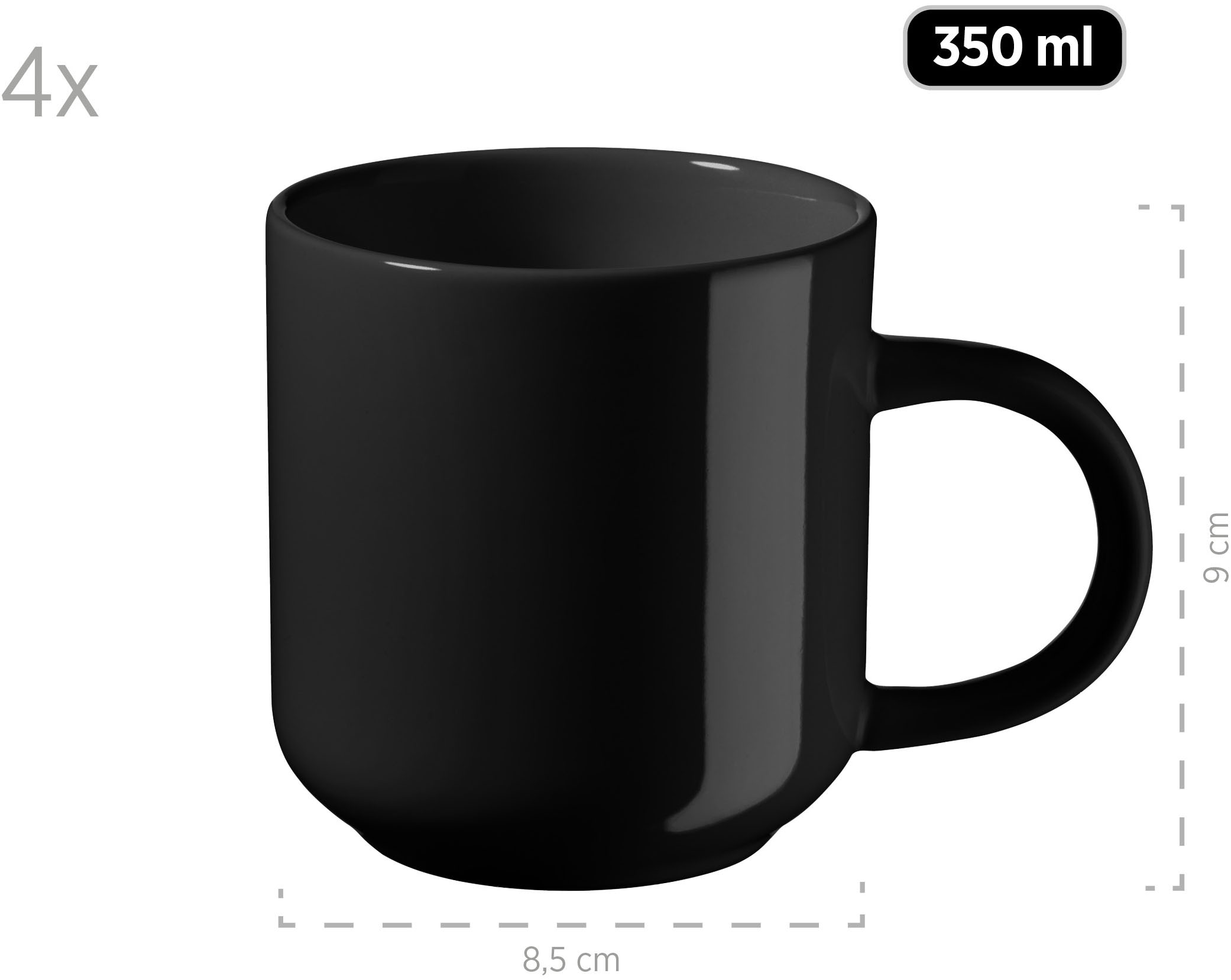 my home Service combiné »Kosima« 16 Teile, Geschirrset für 4 Personen