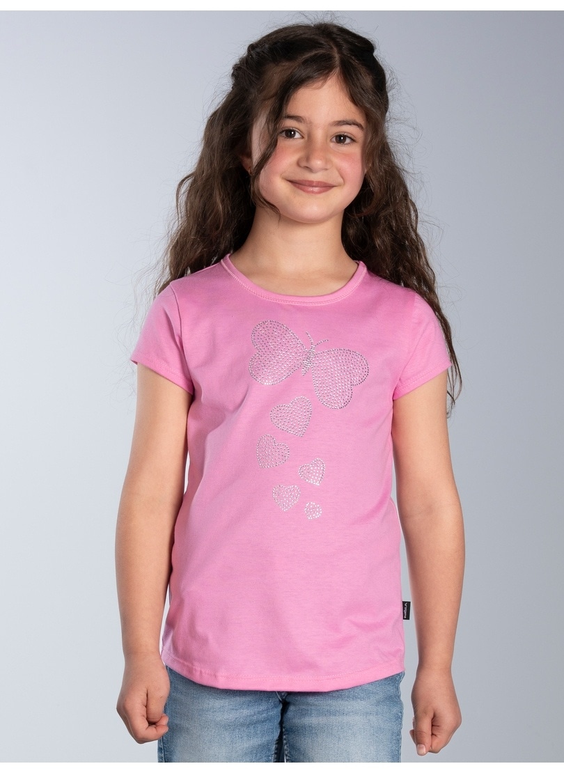 Image of Trigema T-Shirt "TRIGEMA T-Shirt mit Strass Motiv "Schmetterling"" 1