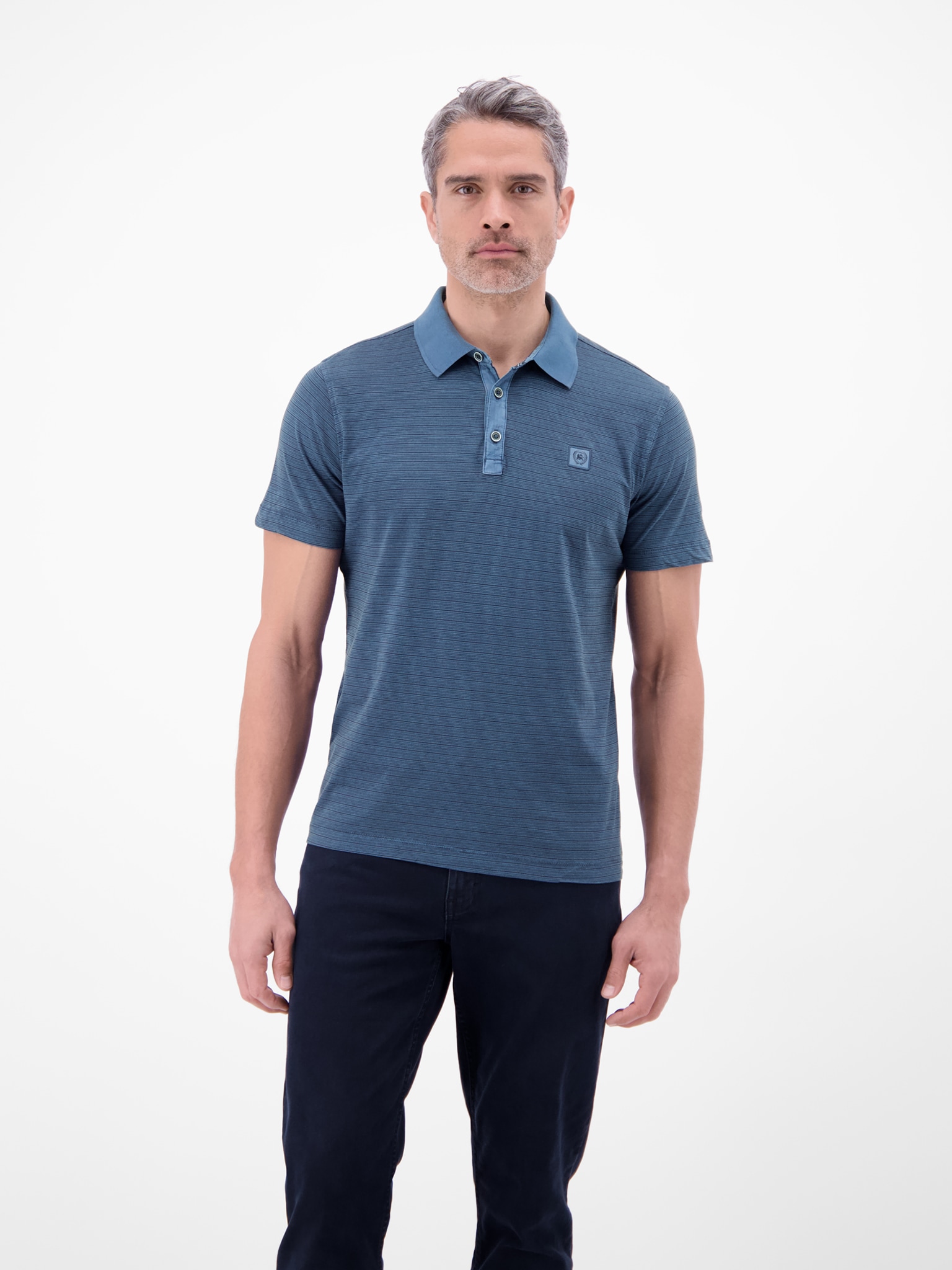 LERROS Polo polo manches courtes à fines rayures