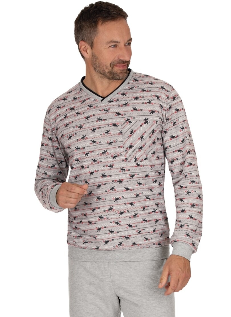 Image of Trigema Pyjamaoberteil, mit Elch-Motiven bei Ackermann Versand Schweiz