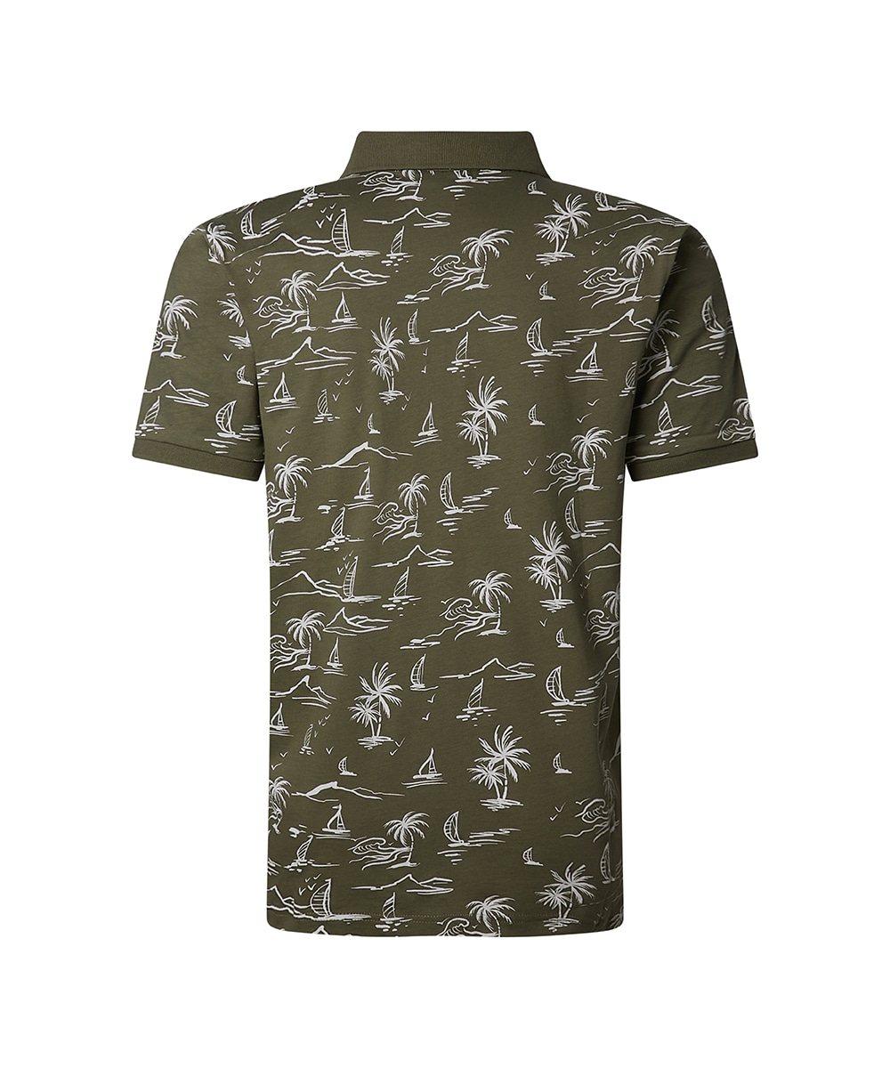 Pioneer Authentic Jeans Polo »Polo jersey print maritim« avec imprimé intégral