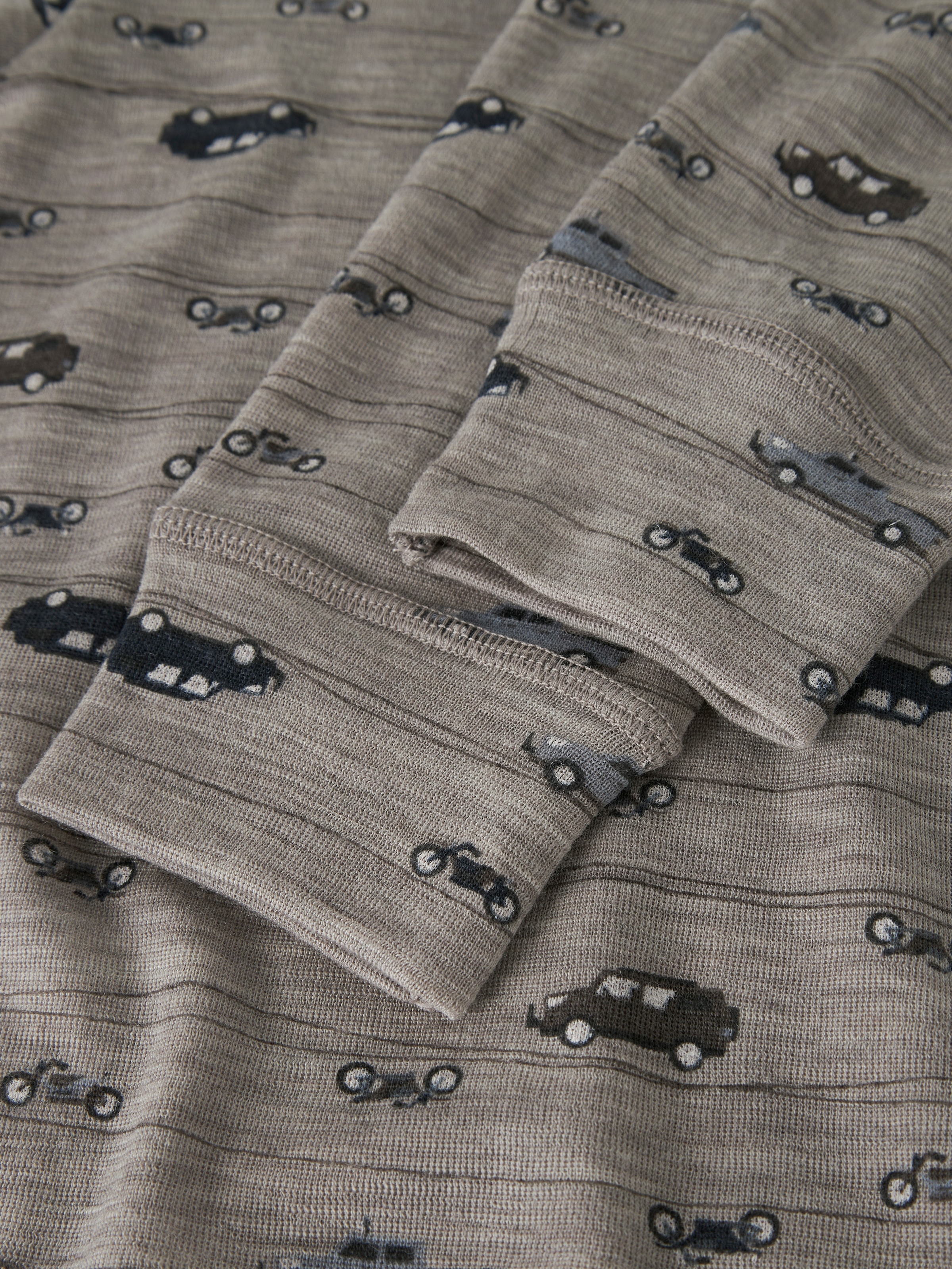 Name It Leggings »NMMWANG WOOL RIB LONGJOHN AOP NOOS«  aus reiner Merinowolle, weich und wärmend
