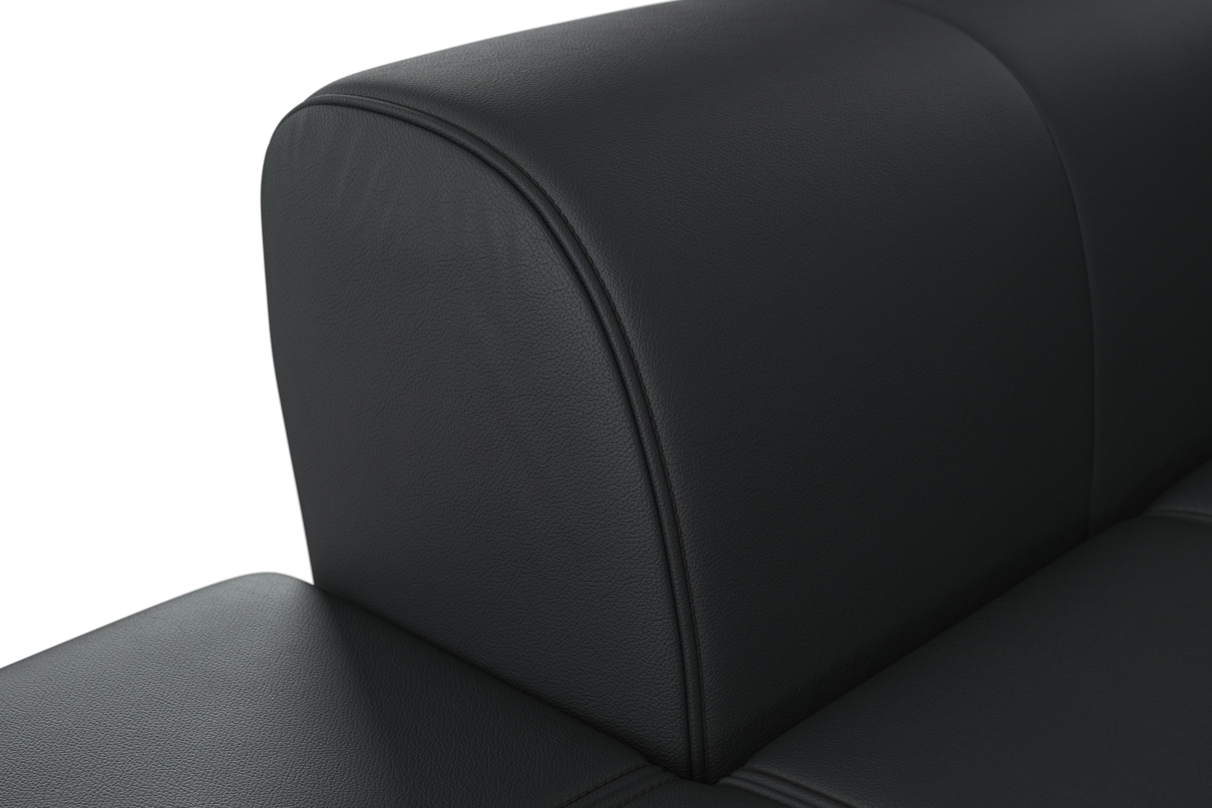sit&more Ecksofa »Bendigo L-Form«, inklusive Sitztiefenverstellung, Bodenfreiheit 15 cm, 2 Fussfarben