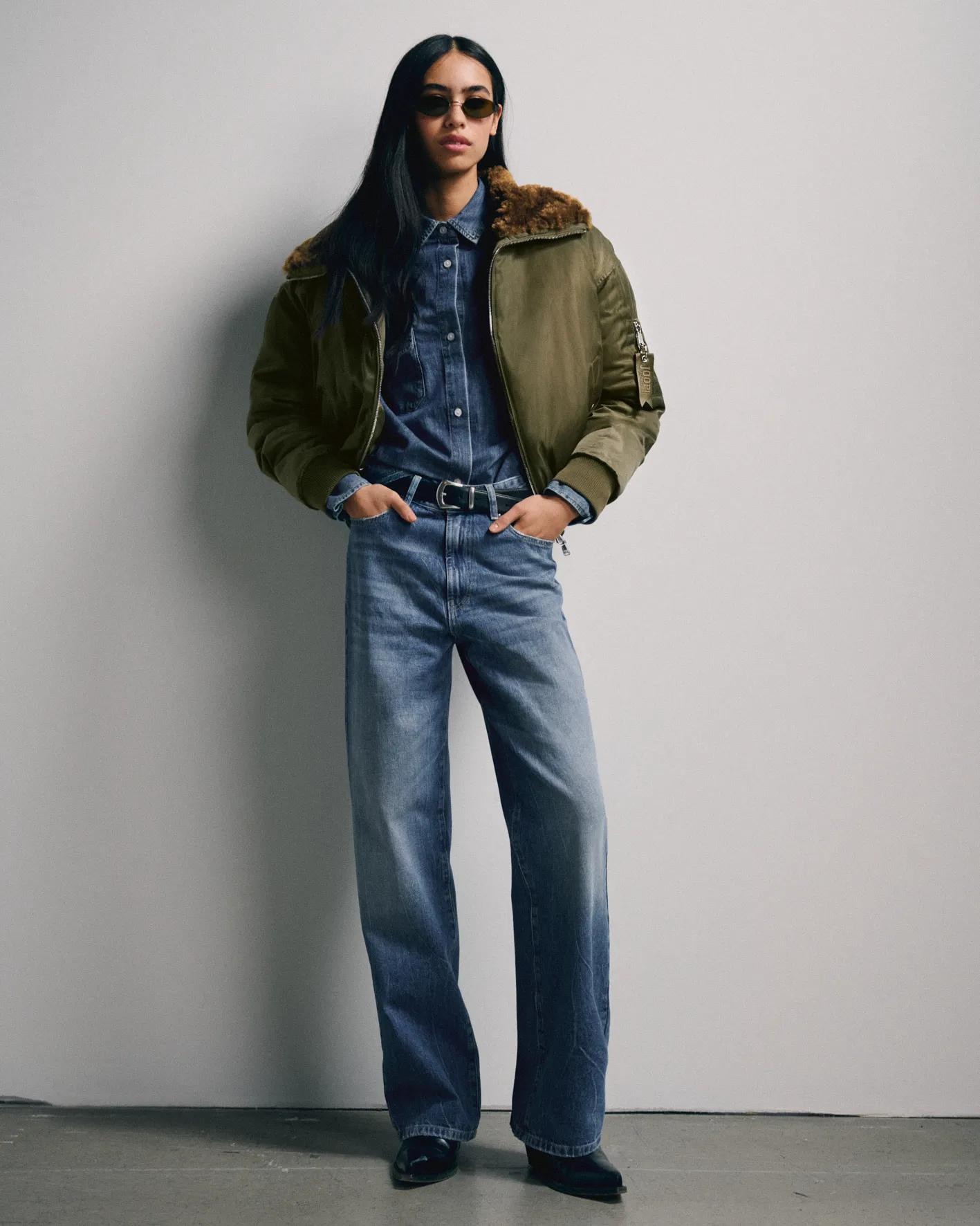 JOOP! Jeansbluse »Ude« Regular fit mit Hemdkragen und Rückenfalte