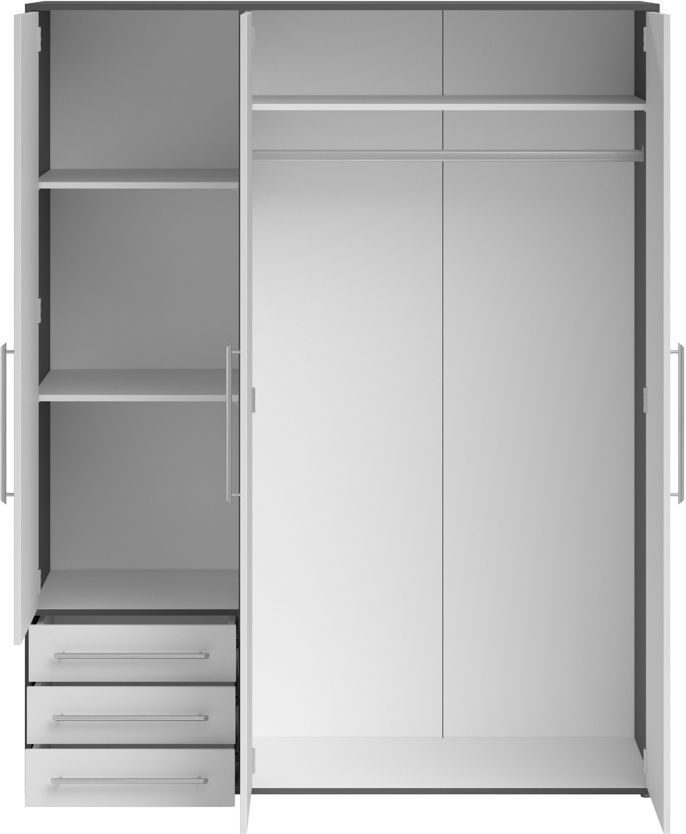 Schlafkontor Drehtürenschrank »Lyss Schrank, Kleiderschrank mit Drehtüren« in verschiedenen Farben und Grössen erhältlich