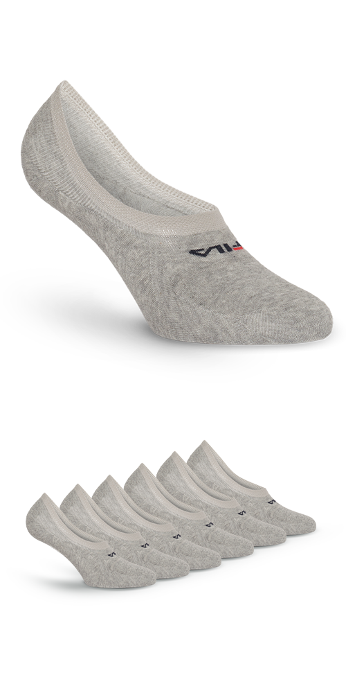 Image of Fila Füsslinge "UNISEX GHOST SOCKS" 6 Paar, mit Logo-Schriftzug, Silikonstreifen an der Ferse für besseren Halt