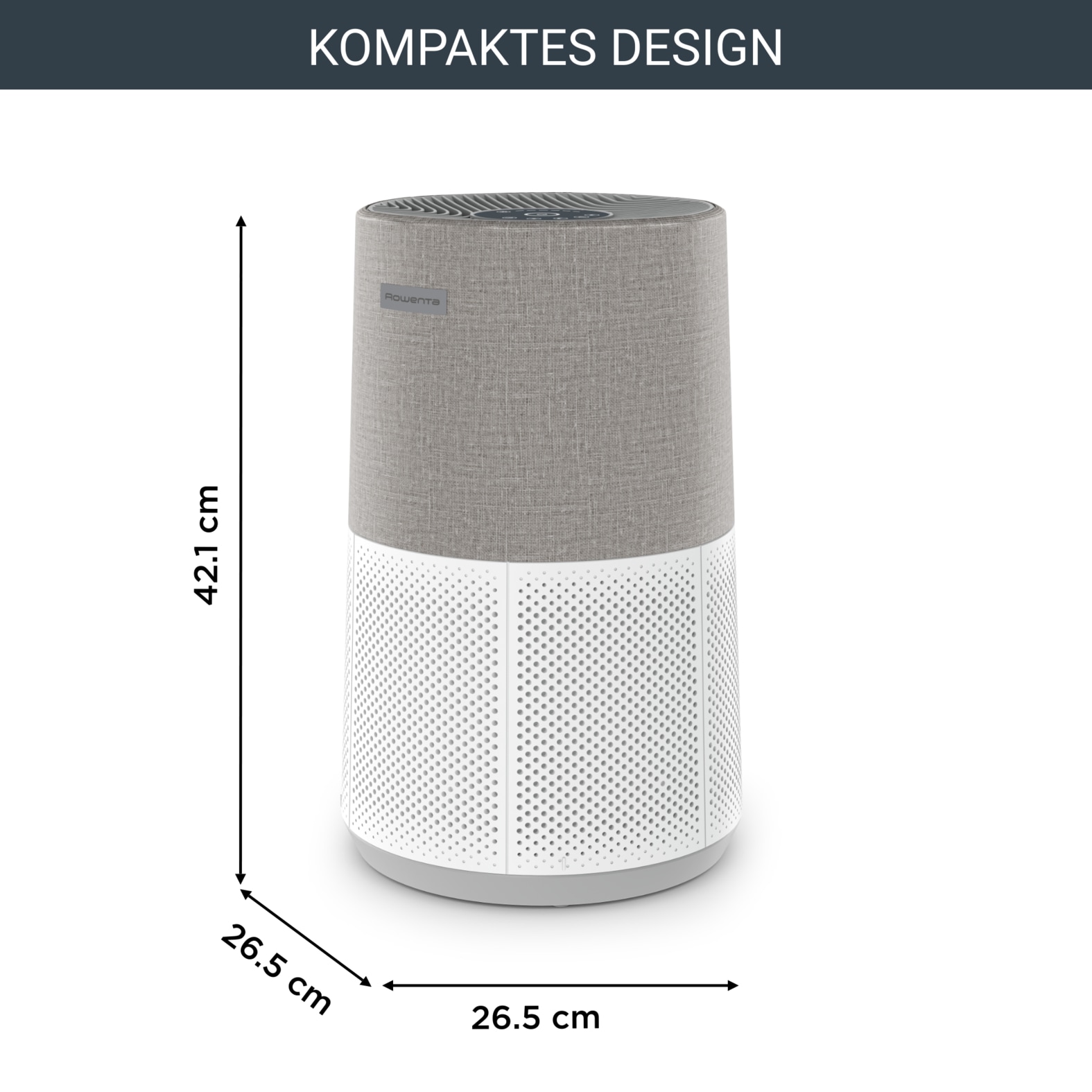 Rowenta Purificateur d'air »PU2840 Pure Air City« für 20  m² Räume 360° HEPA-Filtration, App, 3 Filterstufen, 38 dB(A), Textil-Finish