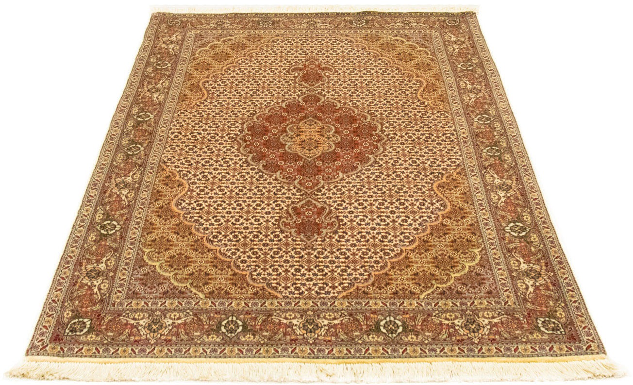 Image of morgenland Orientteppich »Perser - Täbriz - Royal - 153 x 102 cm - hellbraun«, rechteckig, 7 mm Höhe, Wohnzimmer, Handgeknüpft, Einzelstück mit Zertifikat bei Ackermann Versand Schweiz