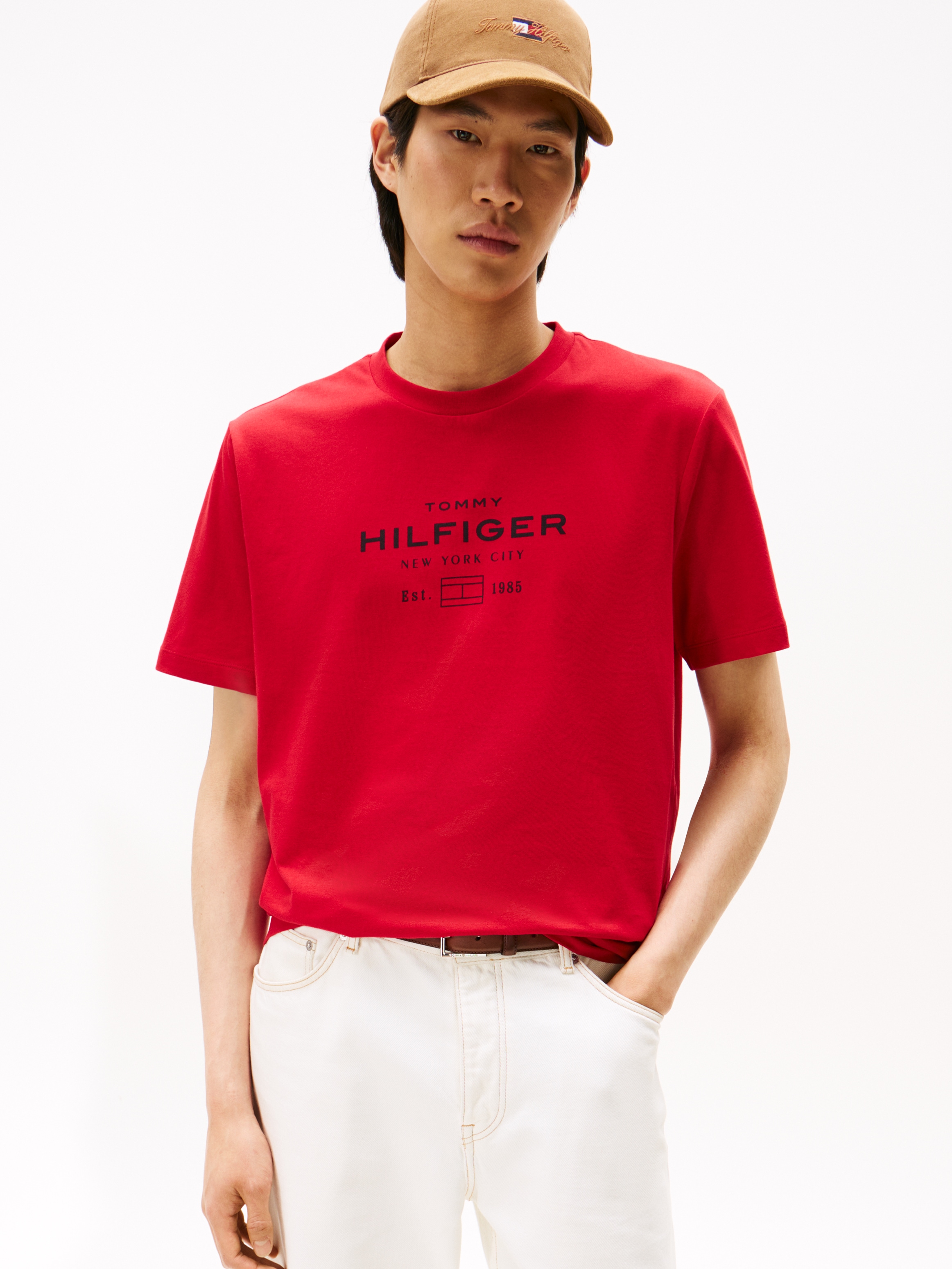 Image of Tommy Hilfiger T-Shirt "HILFIGER STACK GRAPHIC TEE" Regular fit mit Rundhalsausschnitt