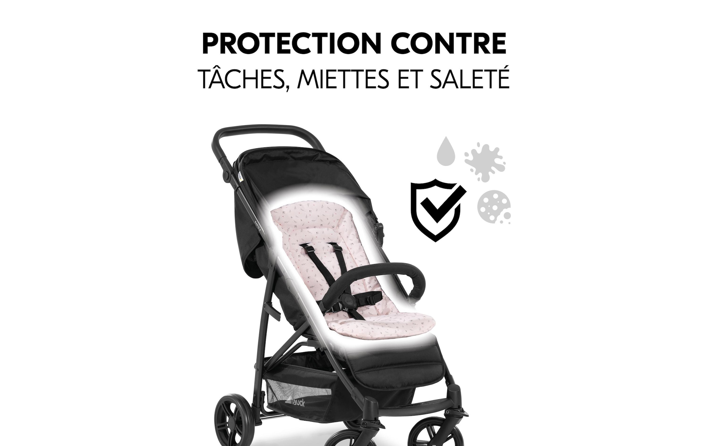 Hauck »Seat Liner, Flowers Rose« également adapté aux poussettes