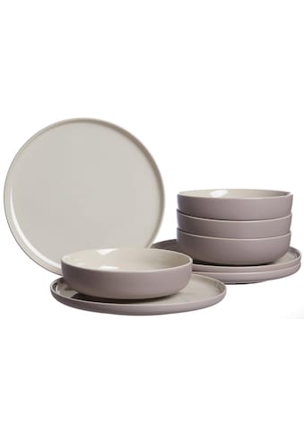 Tafelservice »Teller Set, Geschirr-Set Jasper«, (Set, 8 tlg.), Scandic Style, 8 Teile,...