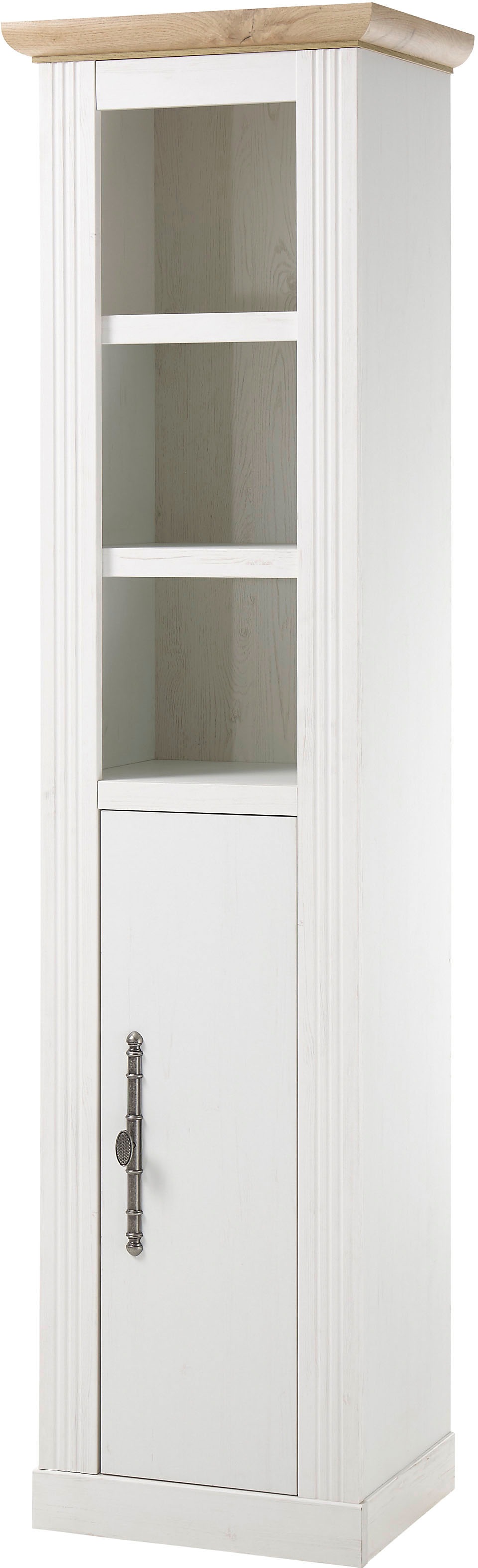Image of GOODproduct Stauraumschrank "WESTMINSTER, Badschrank im Landhausstil, Schrank mit Metallgriffen" in 2 Farben verfügbar, mit offenen Fächern und Stauraum