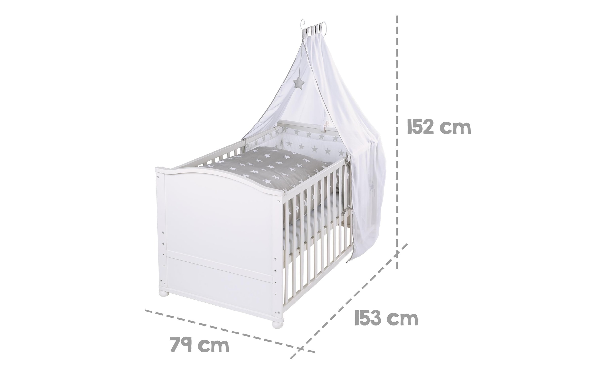 roba® Babybett »Komplett-Set Little Stars 70x140 cm«