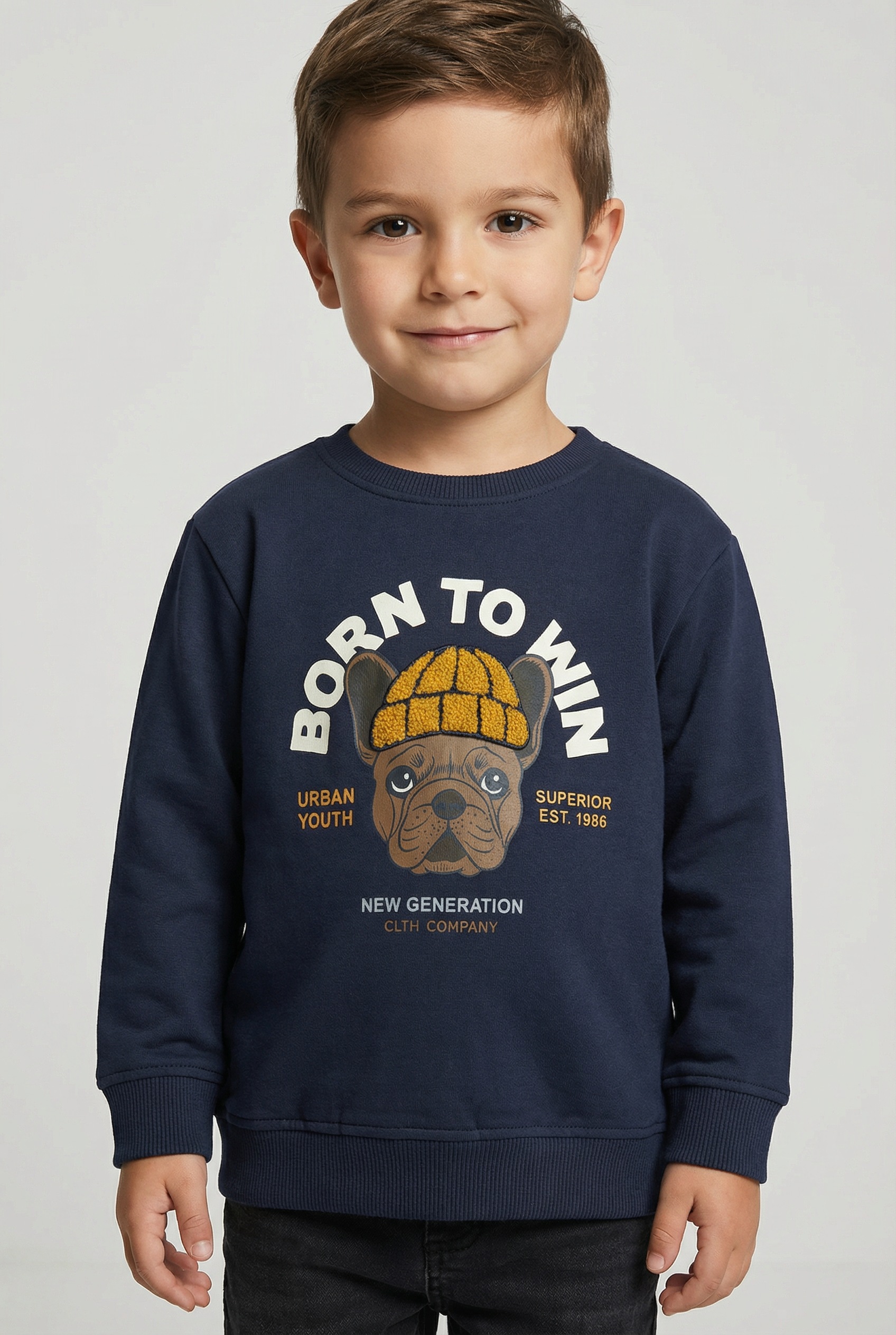 Image of Name It Sweatshirt "NMMRIGUNA LS NREG SWEAT BRU BOX"