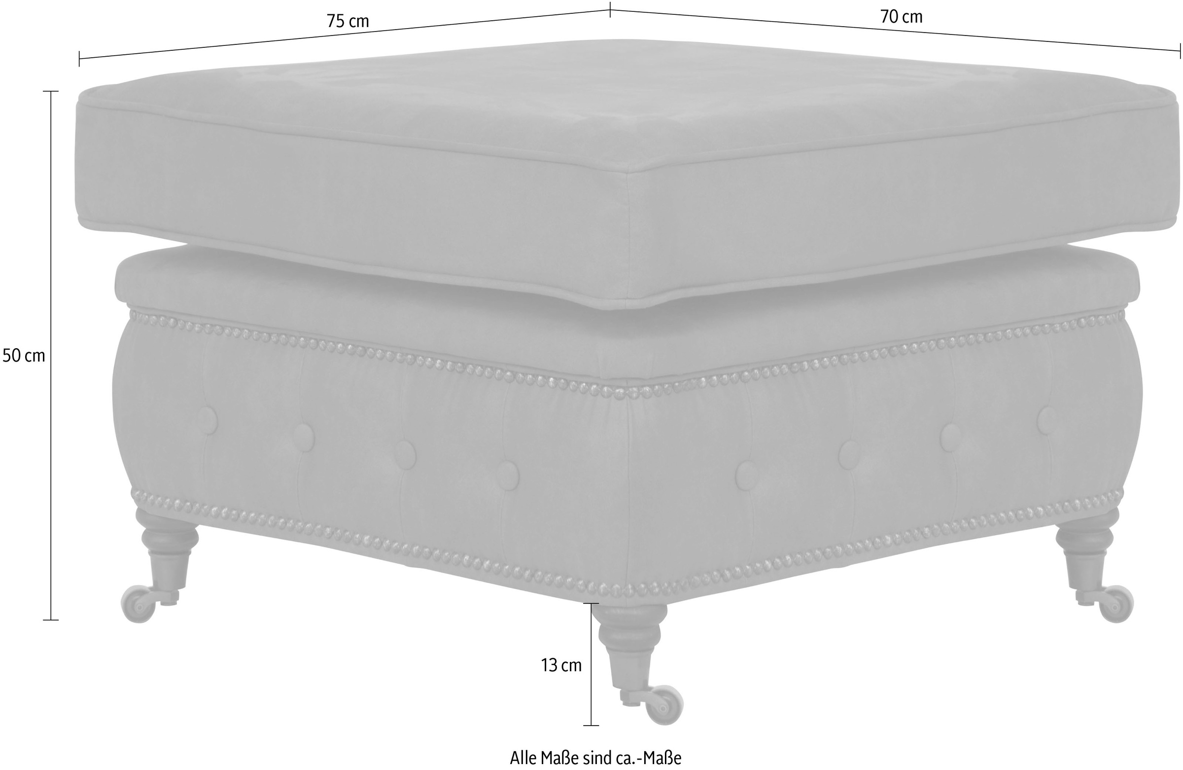 Home affaire Polsterhocker »Aarburg« passend zur Serie "Aarburg"