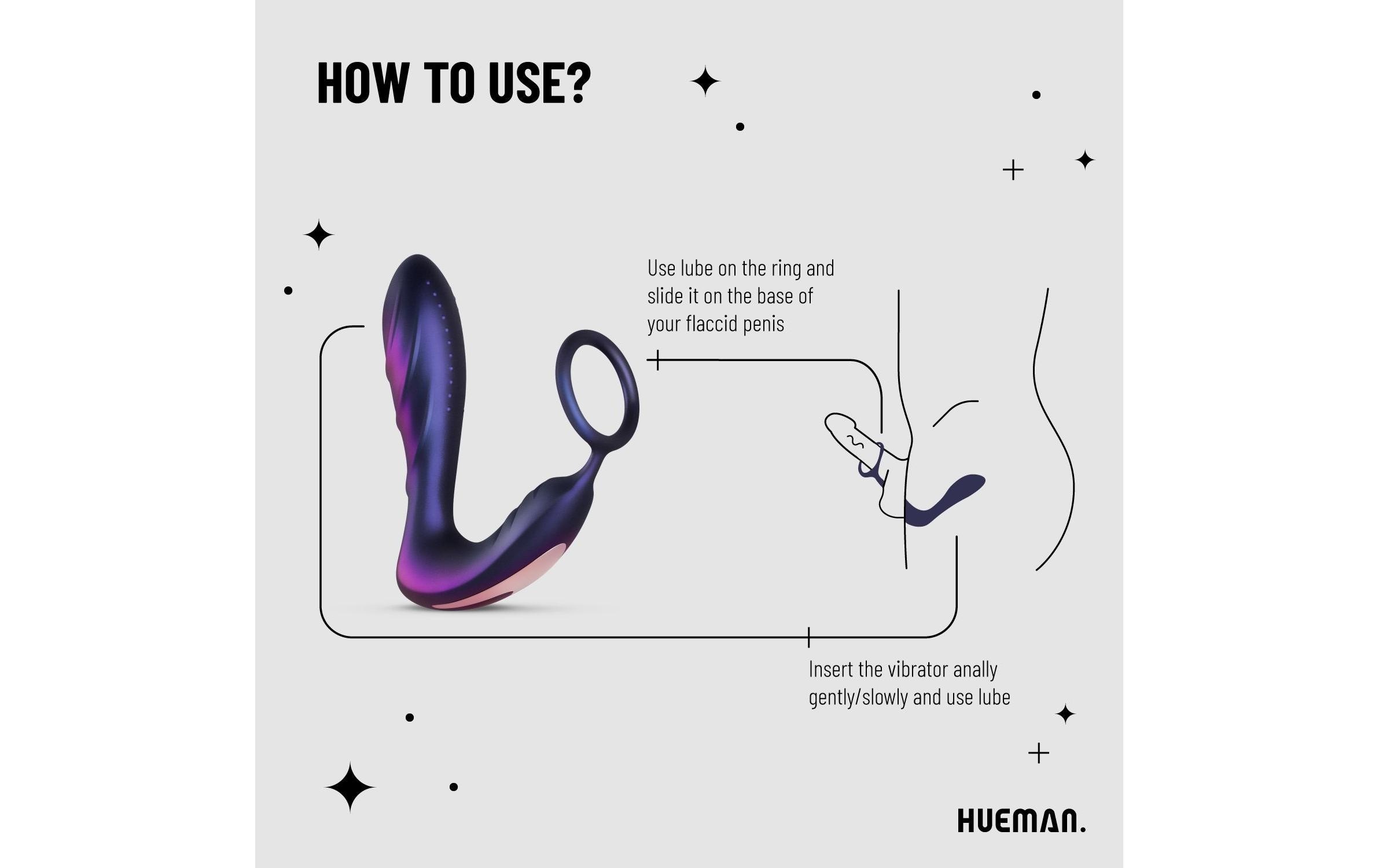  Analvibrator »Black Hole Analvibrator mit Penisring«