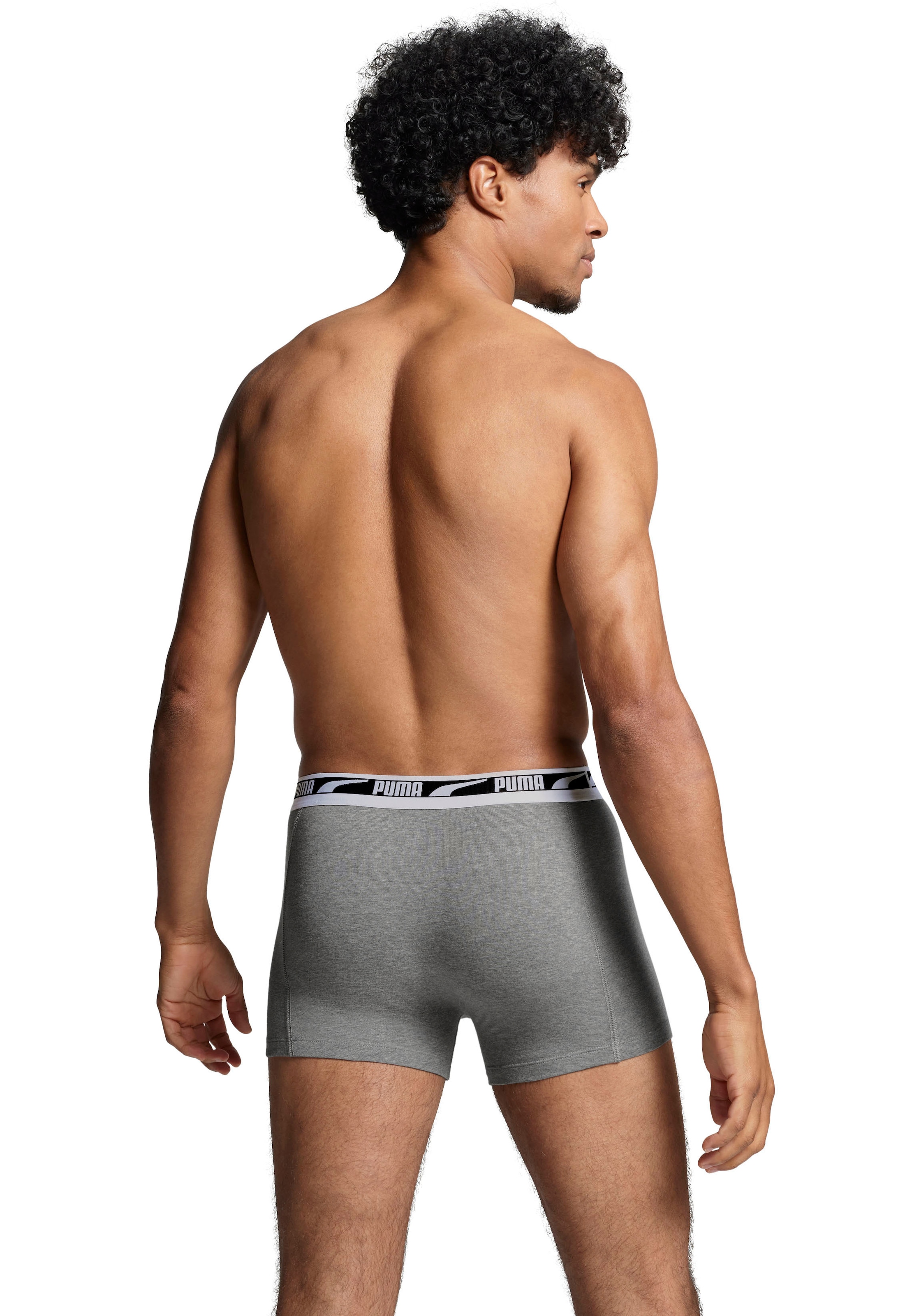 PUMA Boxers »MEN MULTI LOGO BOXER 2P« Ceinture confort
