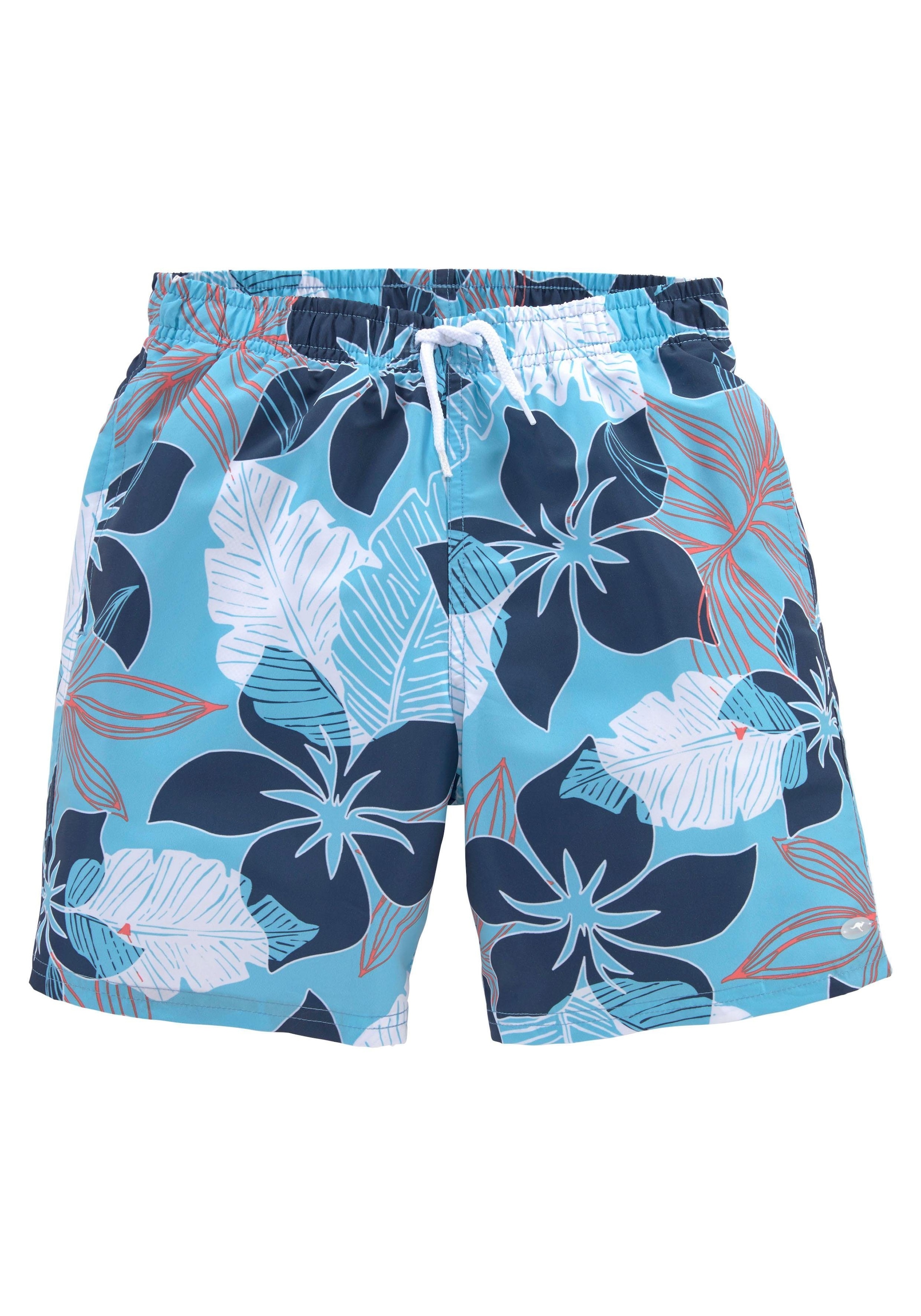 Image of KangaROOS Badeshorts "Moloka Kids" mit Hawaiiprint