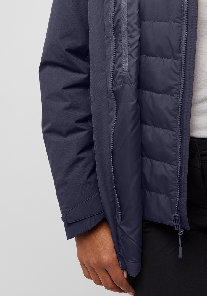 Jack Wolfskin 3-in-1-Funktionsjacke »HUNBERG 3IN1 JKT W«, mit Kapuze