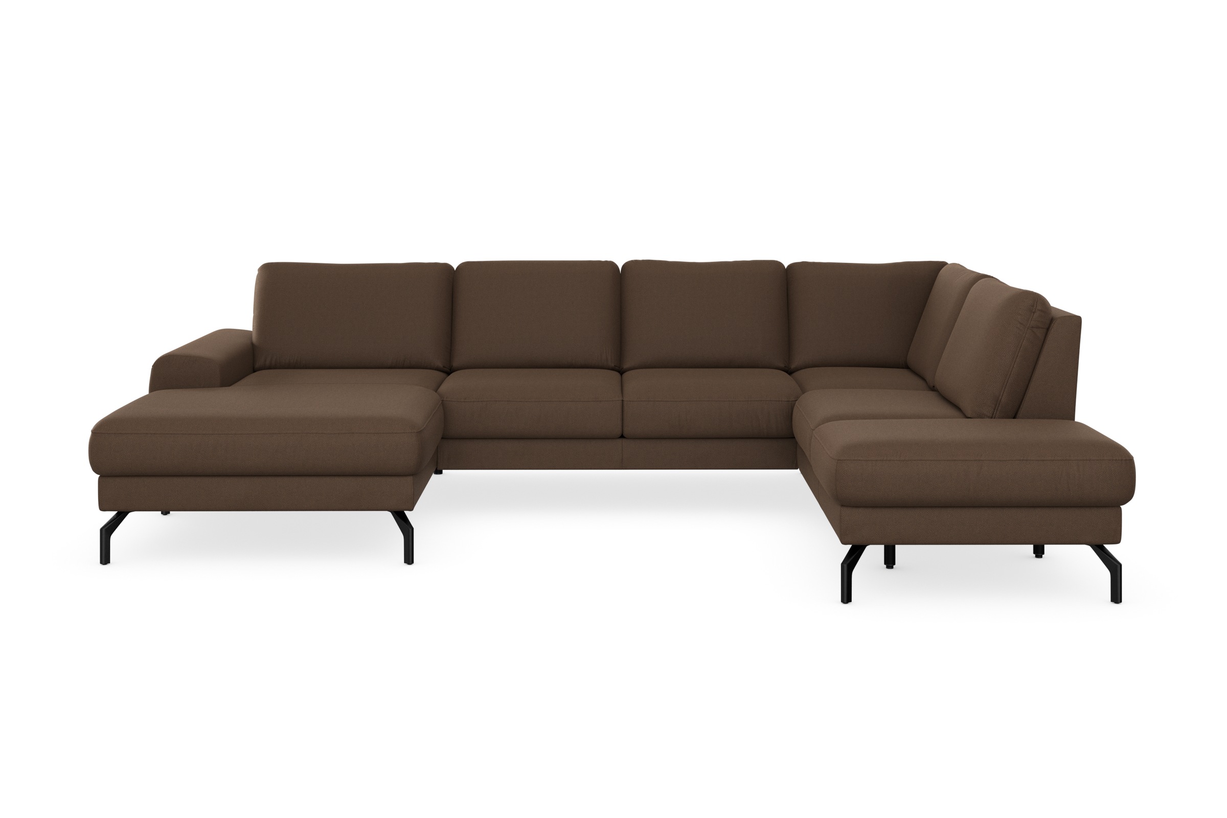 sit&more Wohnlandschaft »Cinturo U-Form«, inklusive Sitztiefenverstellung und Federkern, Sitzhöhe 48 cm